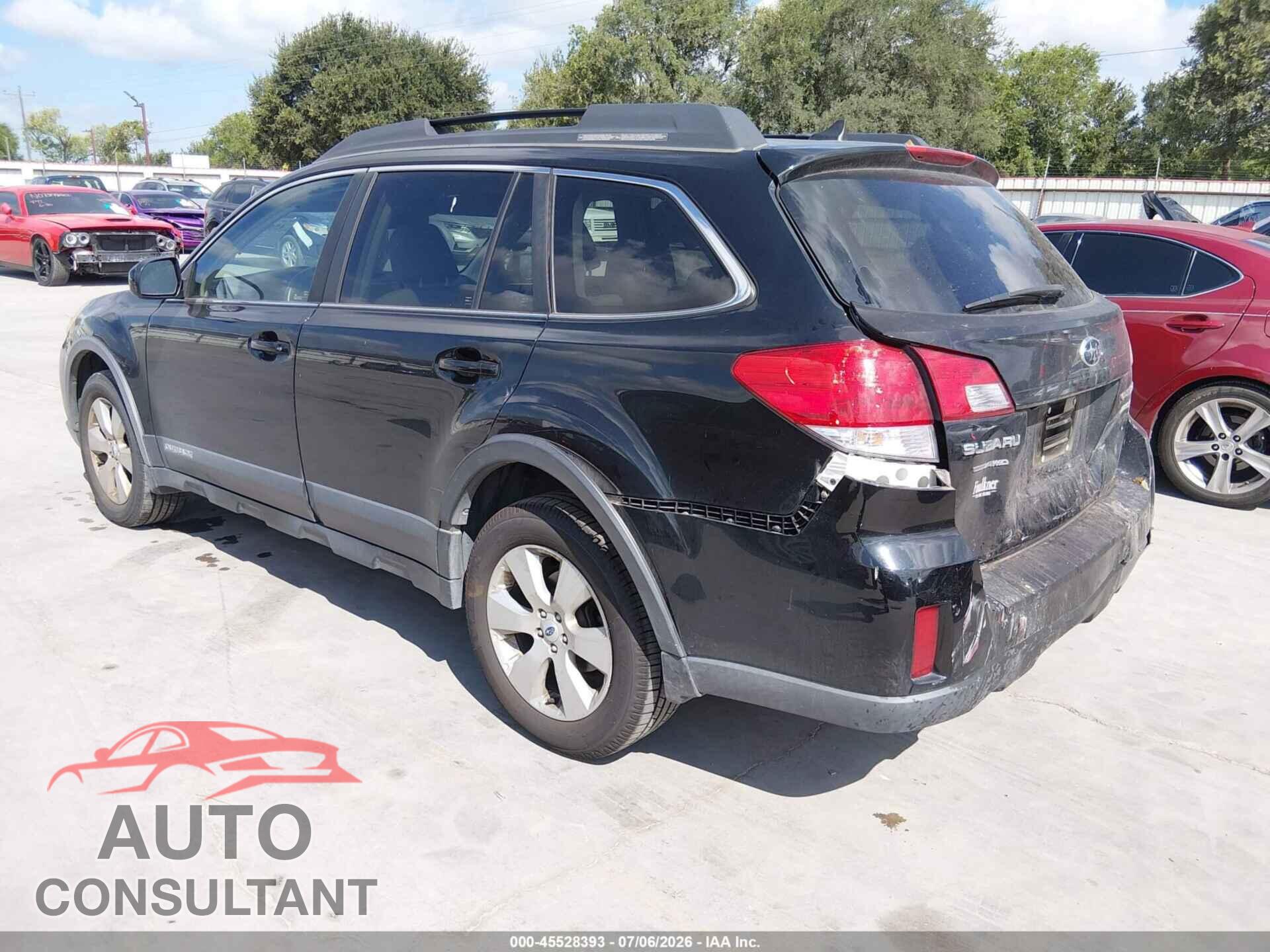 SUBARU OUTBACK 2012 - 4S4BRBLC7C3278151