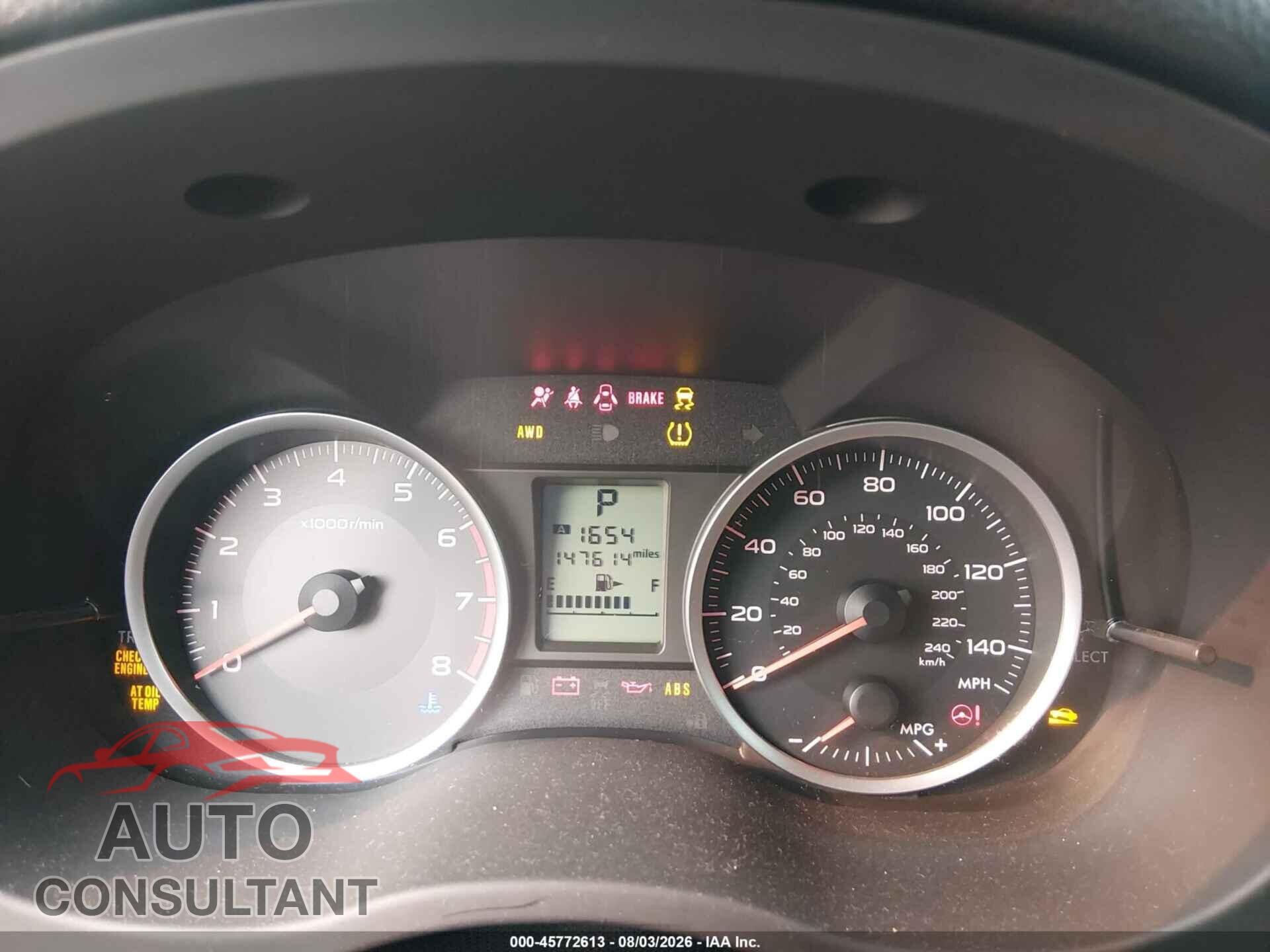 SUBARU FORESTER 2014 - JF2SJAAC9EH428521