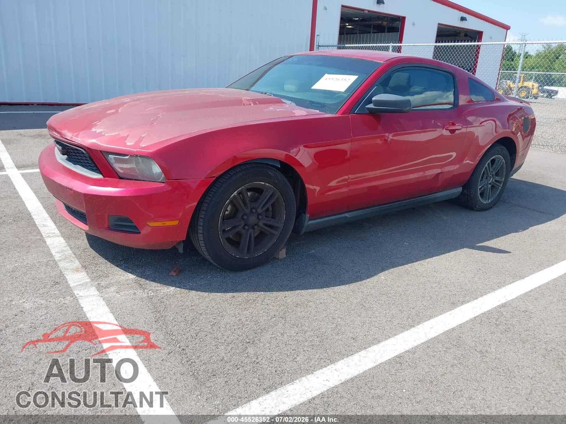 FORD MUSTANG 2012 - 1ZVBP8AM2C5267200