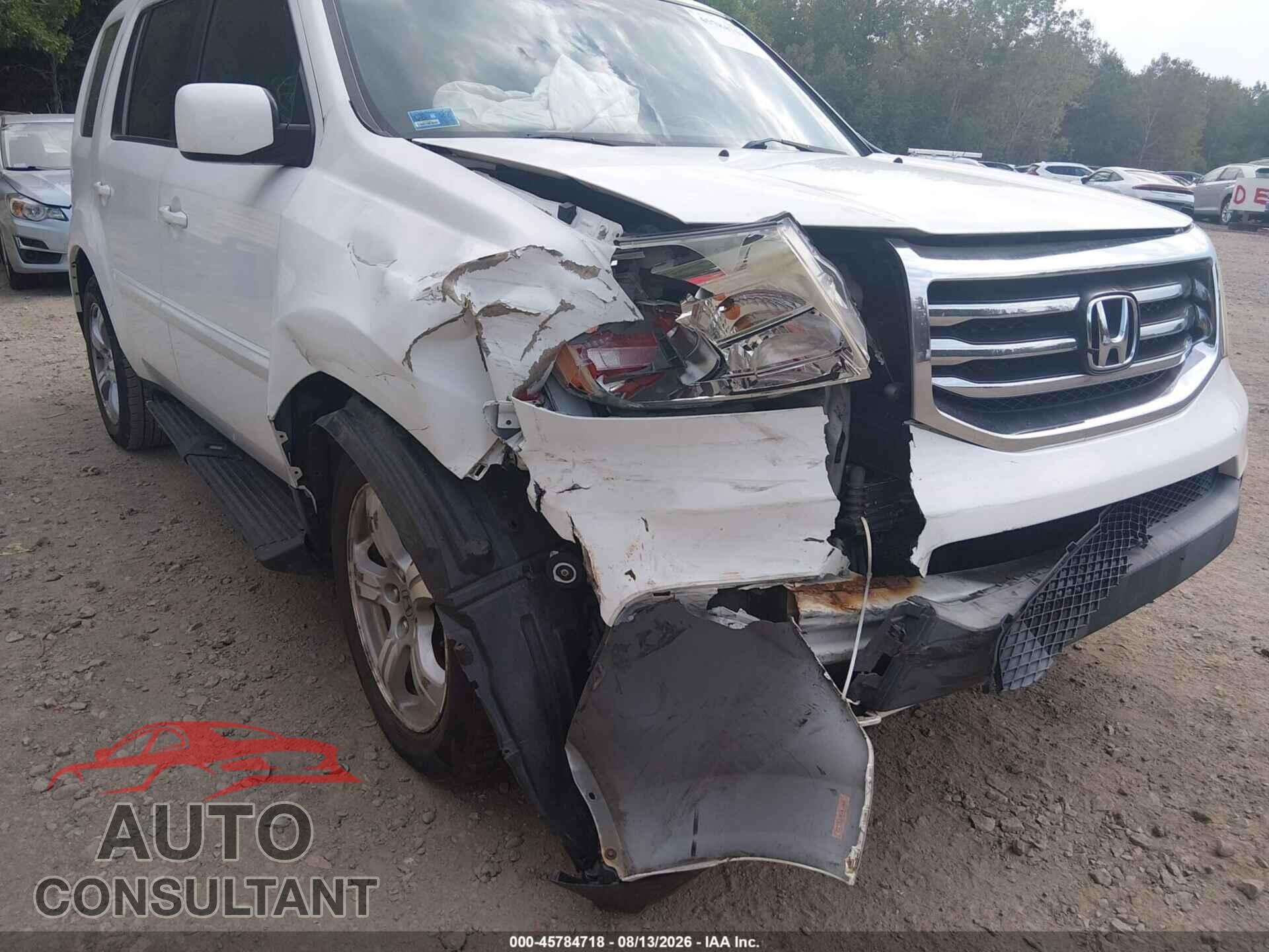HONDA PILOT 2012 - 5FNYF4H56CB021353