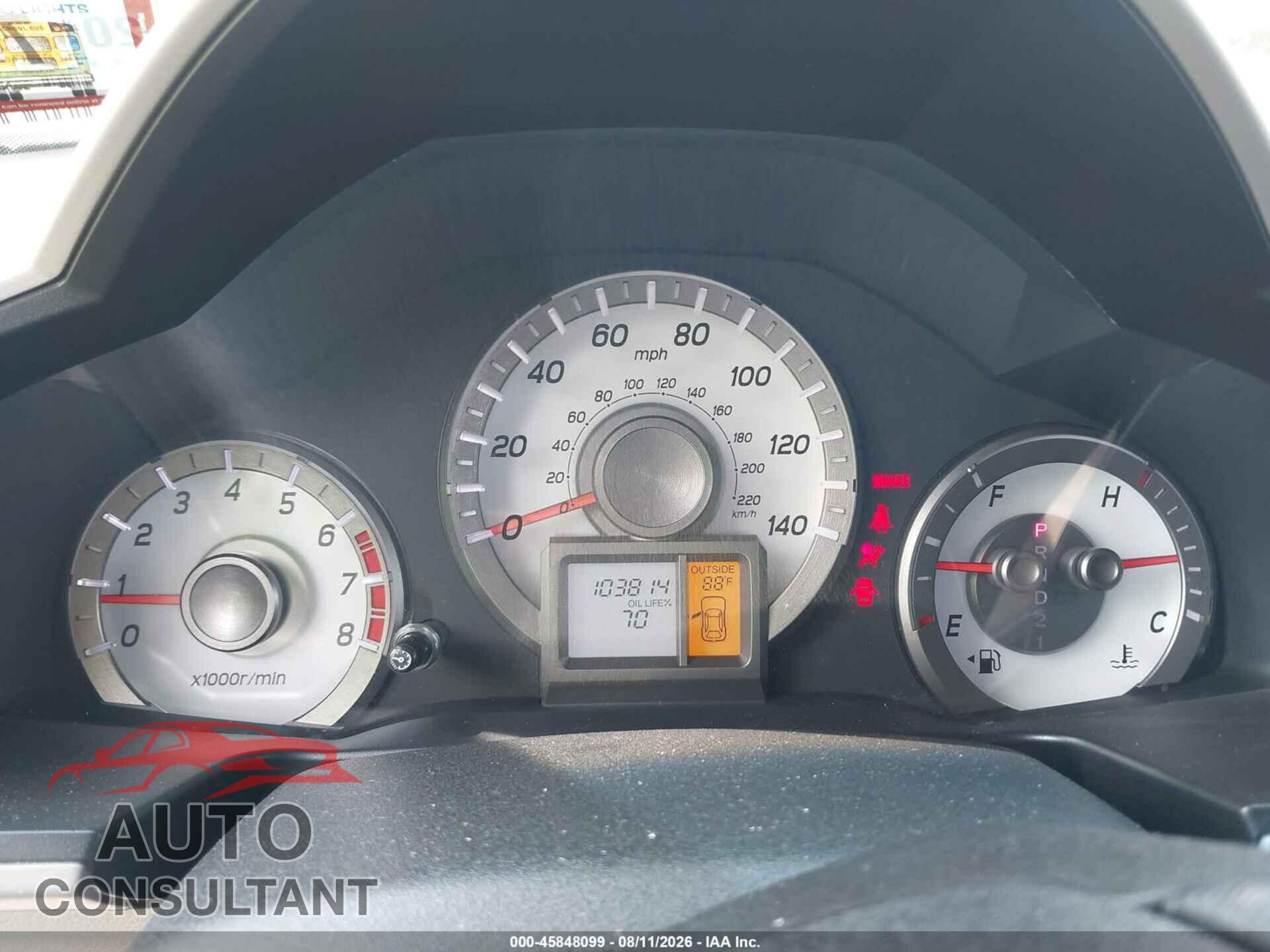 HONDA PILOT 2012 - 5FNYF4H54CB068266