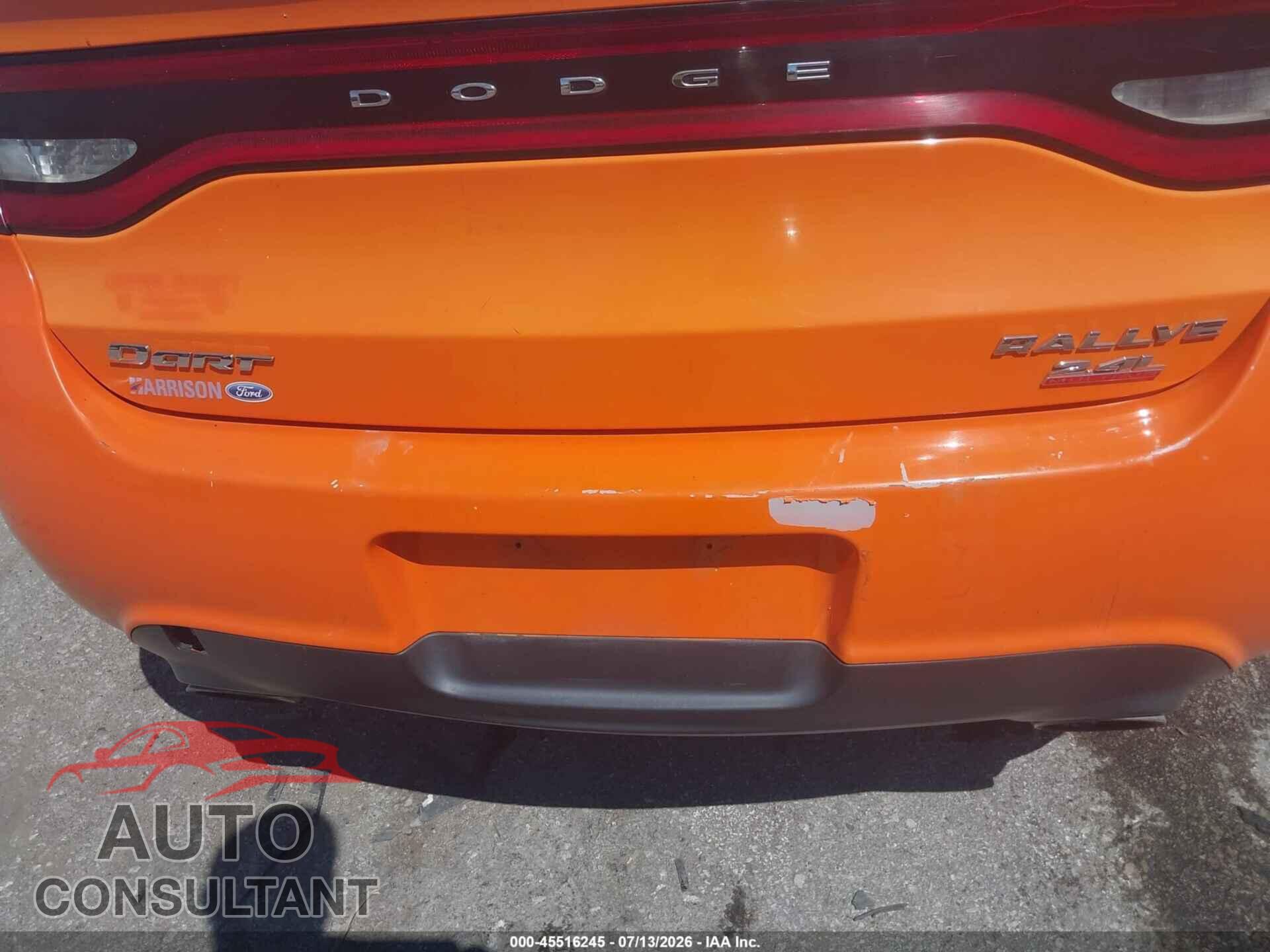 DODGE DART 2014 - 1C3CDFBBXED786767