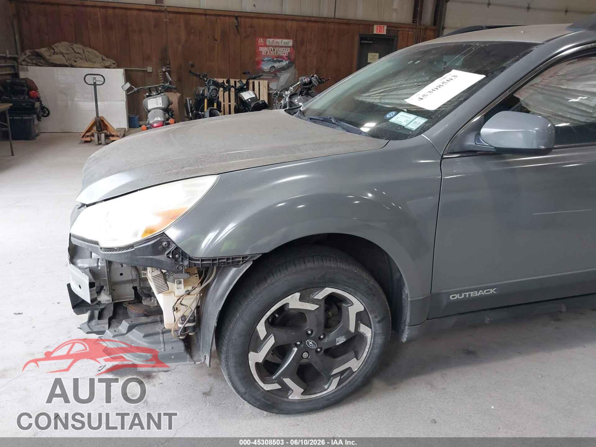 SUBARU OUTBACK 2013 - 4S4BRBCC7D3276045