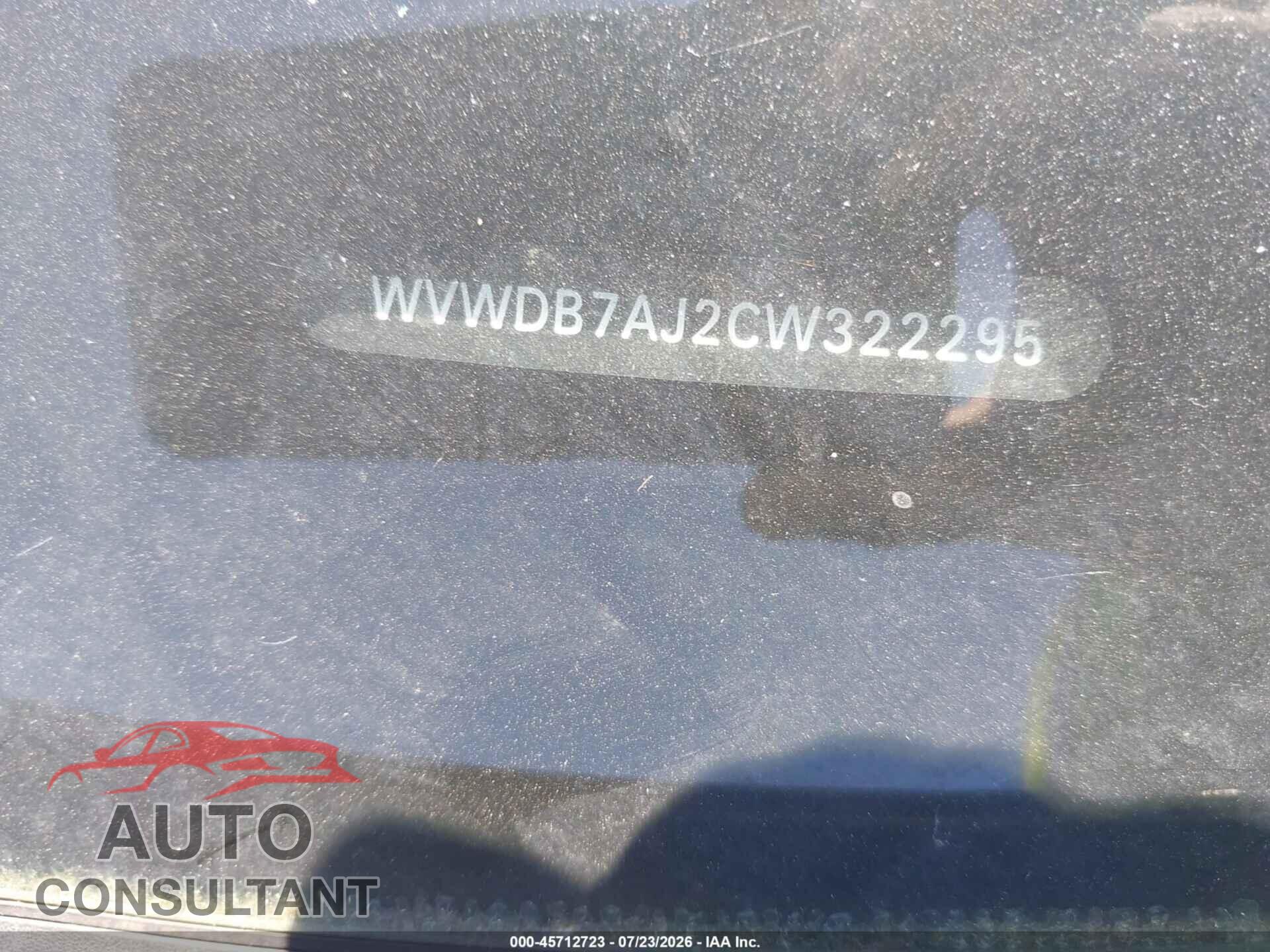VOLKSWAGEN GOLF 2012 - WVWDB7AJ2CW322295