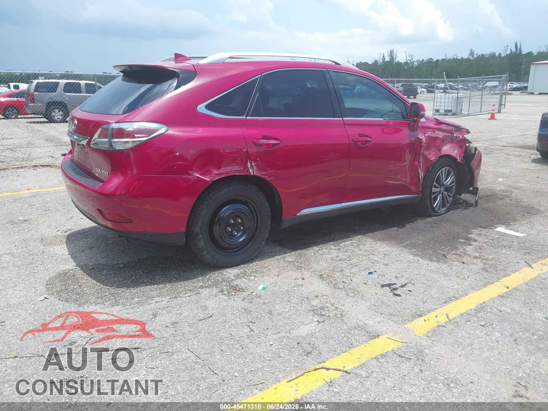 LEXUS RX 350 2014 - 2T2ZK1BA9EC139436