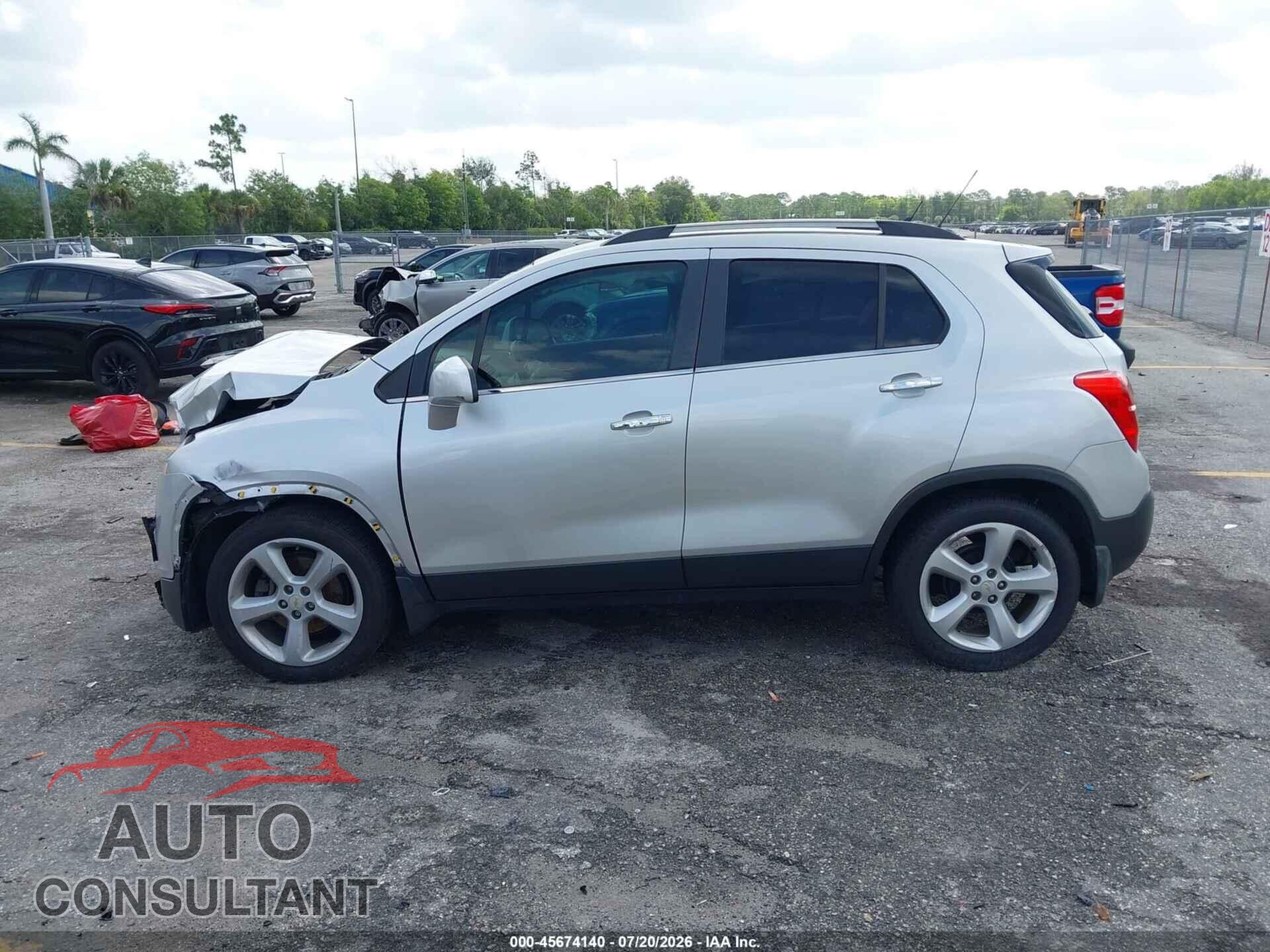 CHEVROLET TRAX 2015 - KL7CJNSB7FB093311