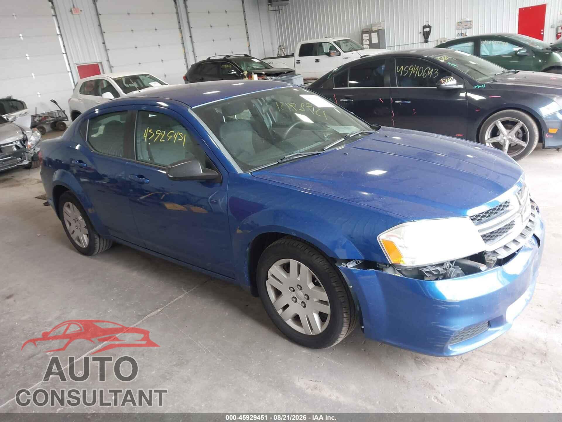 DODGE AVENGER 2014 - 1C3CDZAB6EN187734