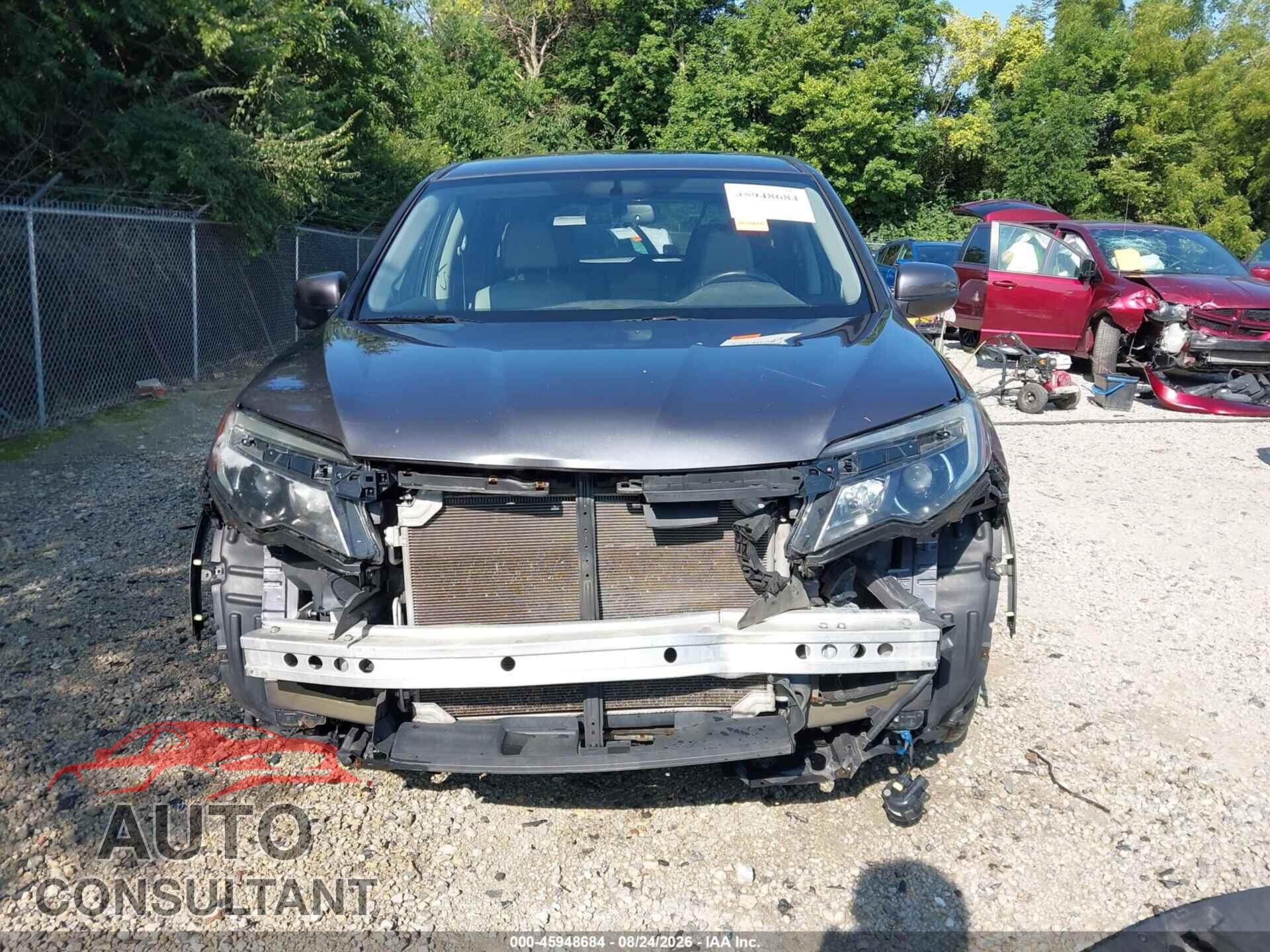 HONDA PILOT 2017 - 5FNYF6H50HB011646