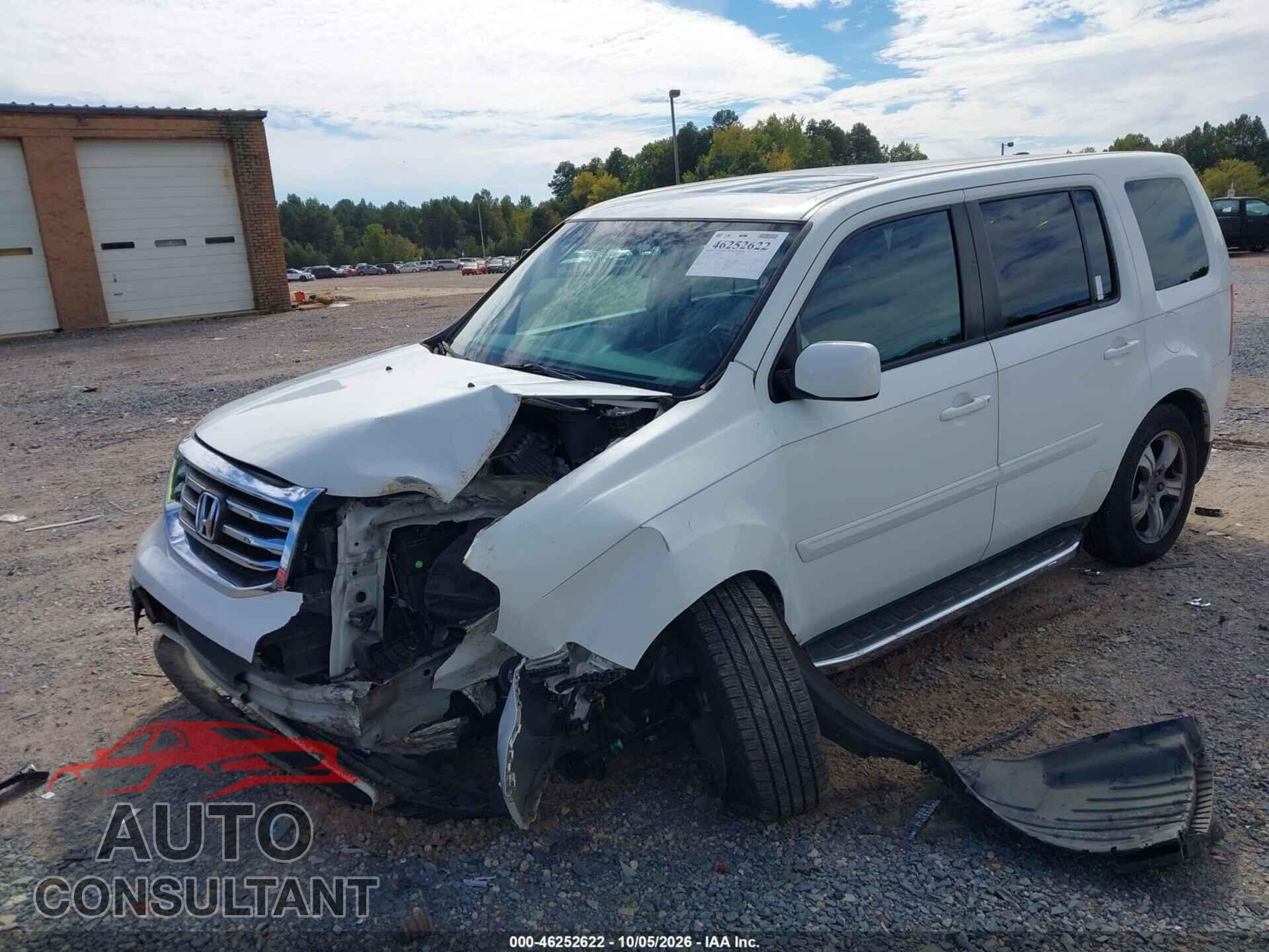 HONDA PILOT 2012 - 5FNYF3H58CB017105