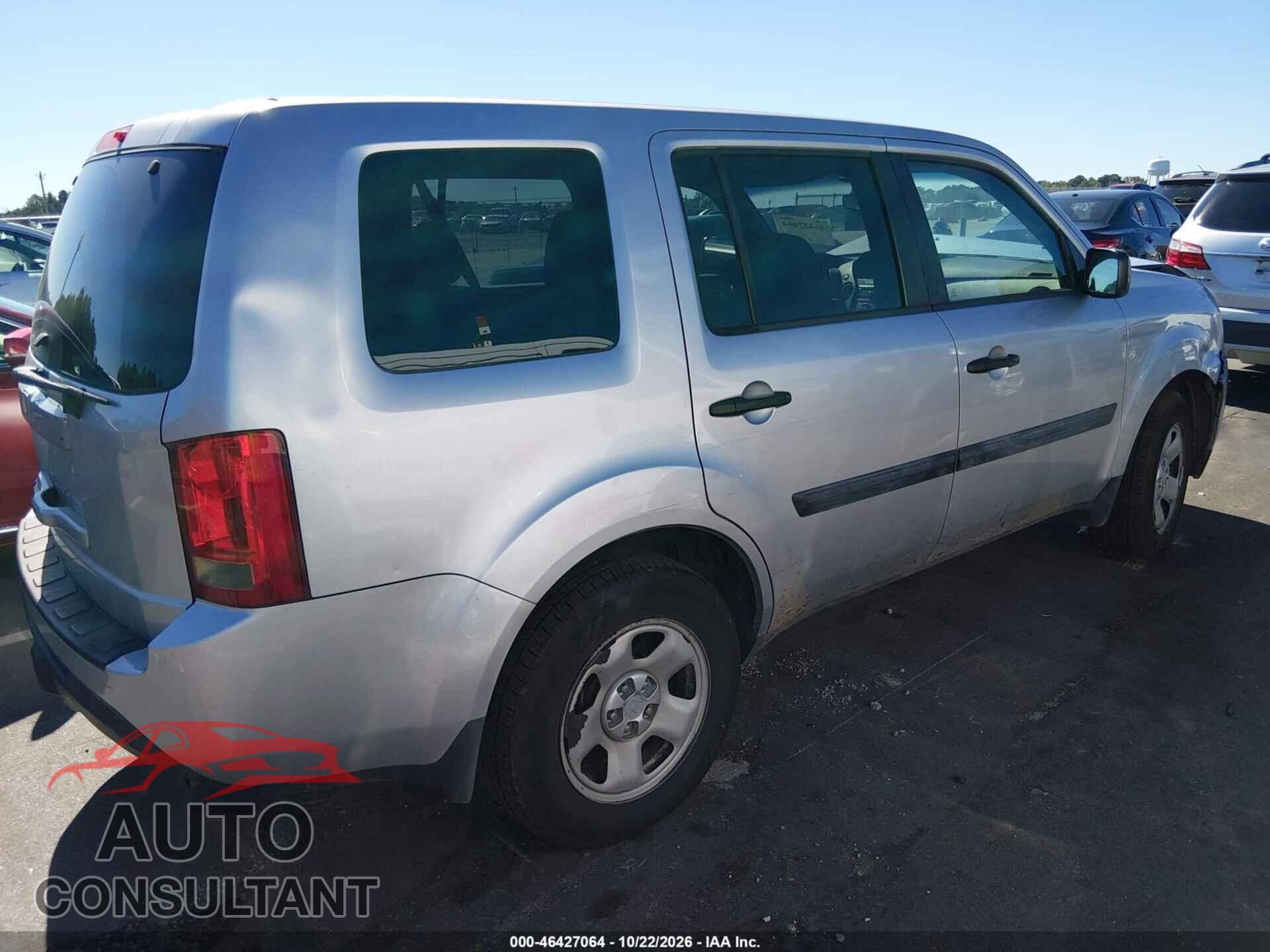 HONDA PILOT 2014 - 5FNYF3H21EB002079