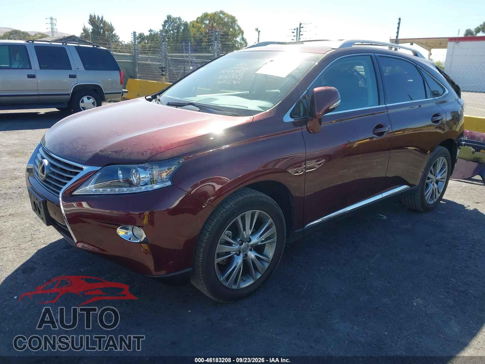 LEXUS RX 350 2013 - 2T2BK1BA2DC192933