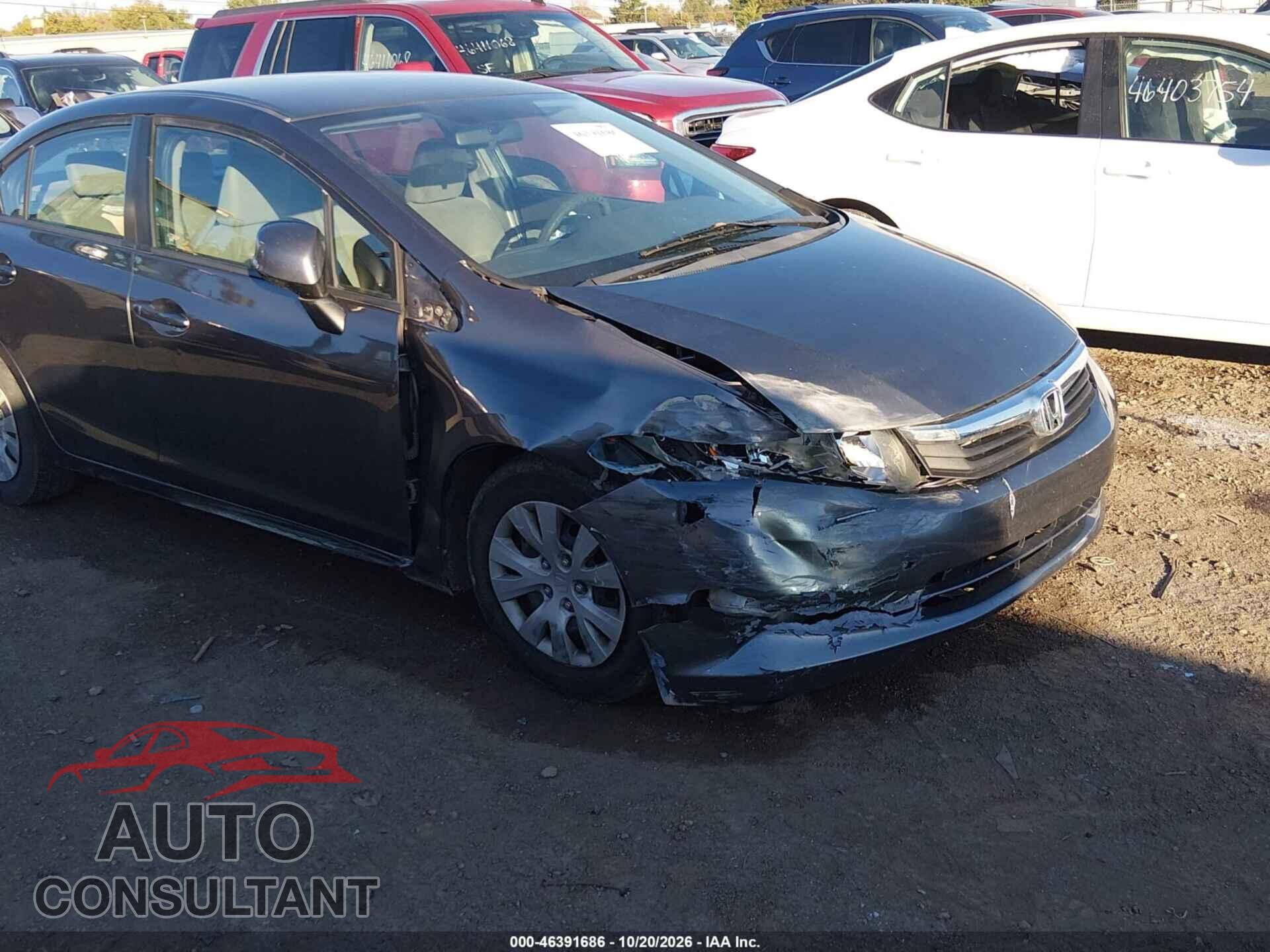 HONDA CIVIC 2012 - 19XFB2F51CE382814