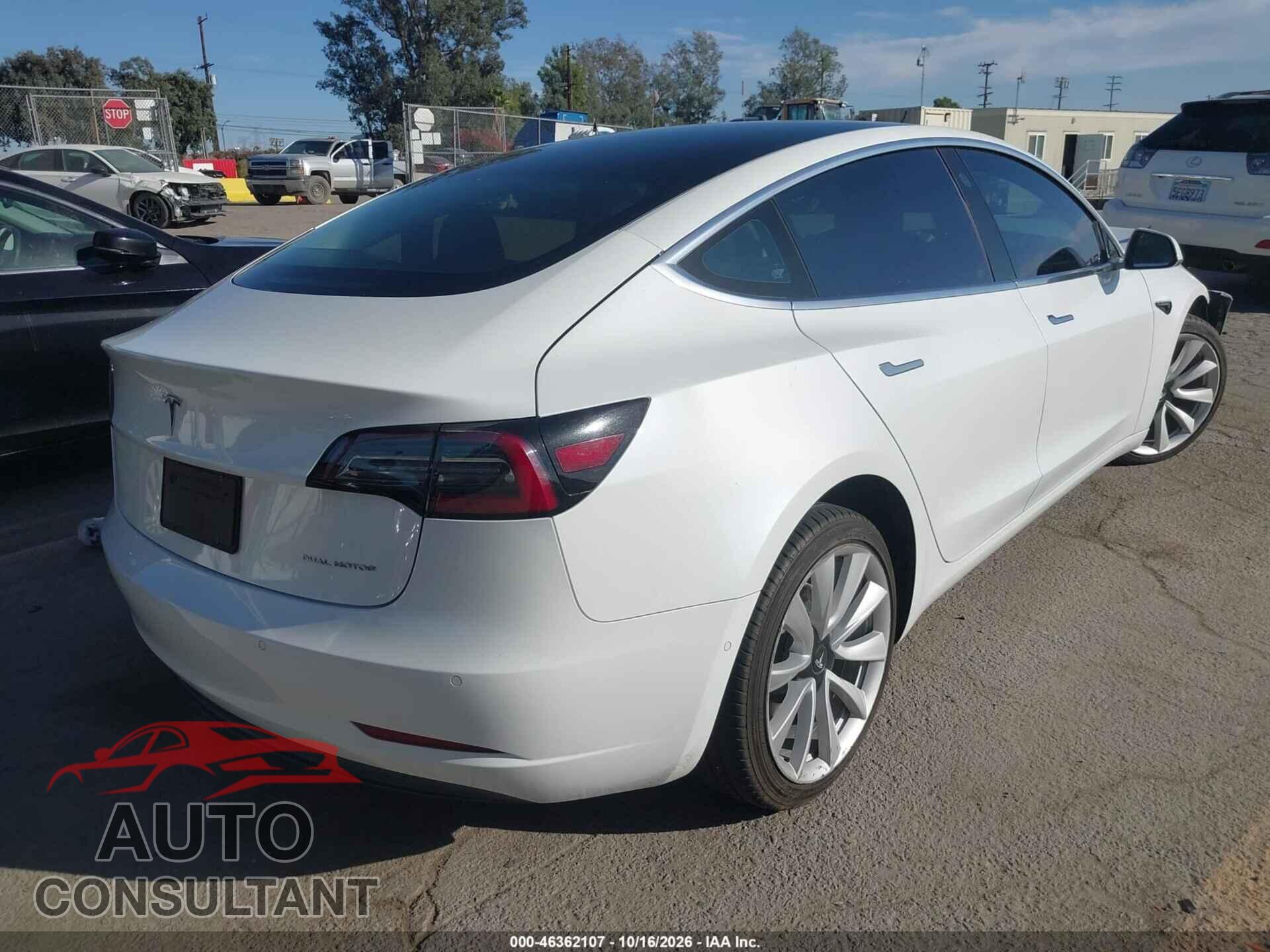 TESLA MODEL 3 2018 - 5YJ3E1EB2JF185752