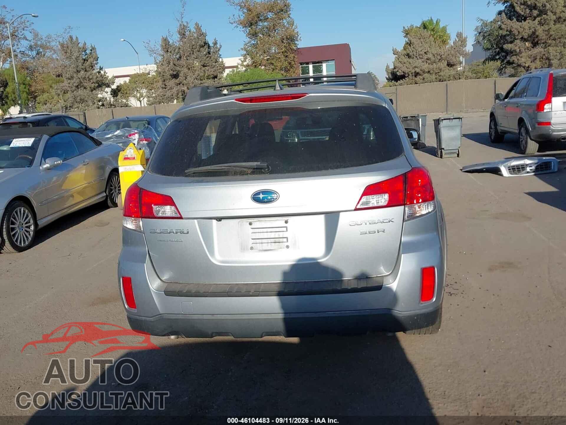 SUBARU OUTBACK 2012 - 4S4BRDLC2C2201964