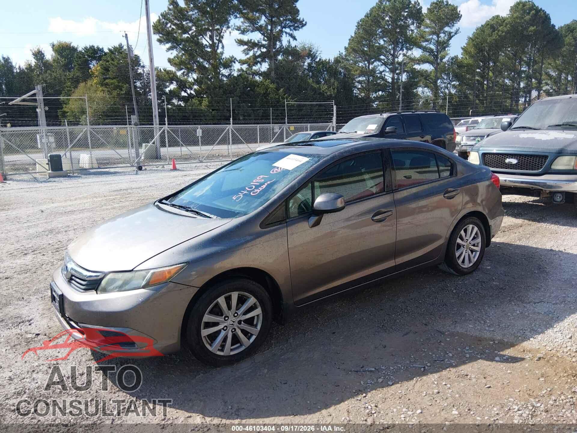 HONDA CIVIC 2012 - 2HGFB2F86CH540189