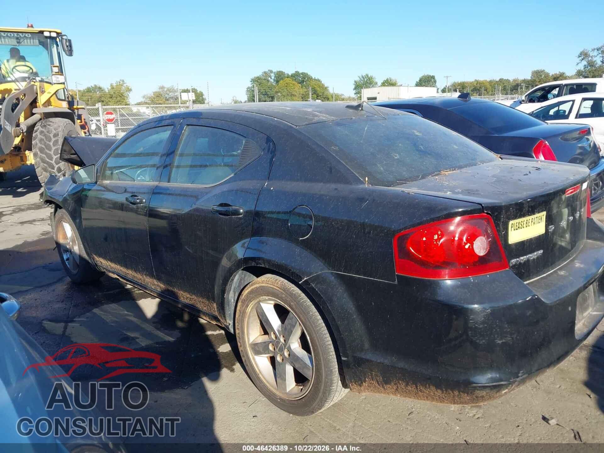 DODGE AVENGER 2012 - 1C3CDZAB6CN227498