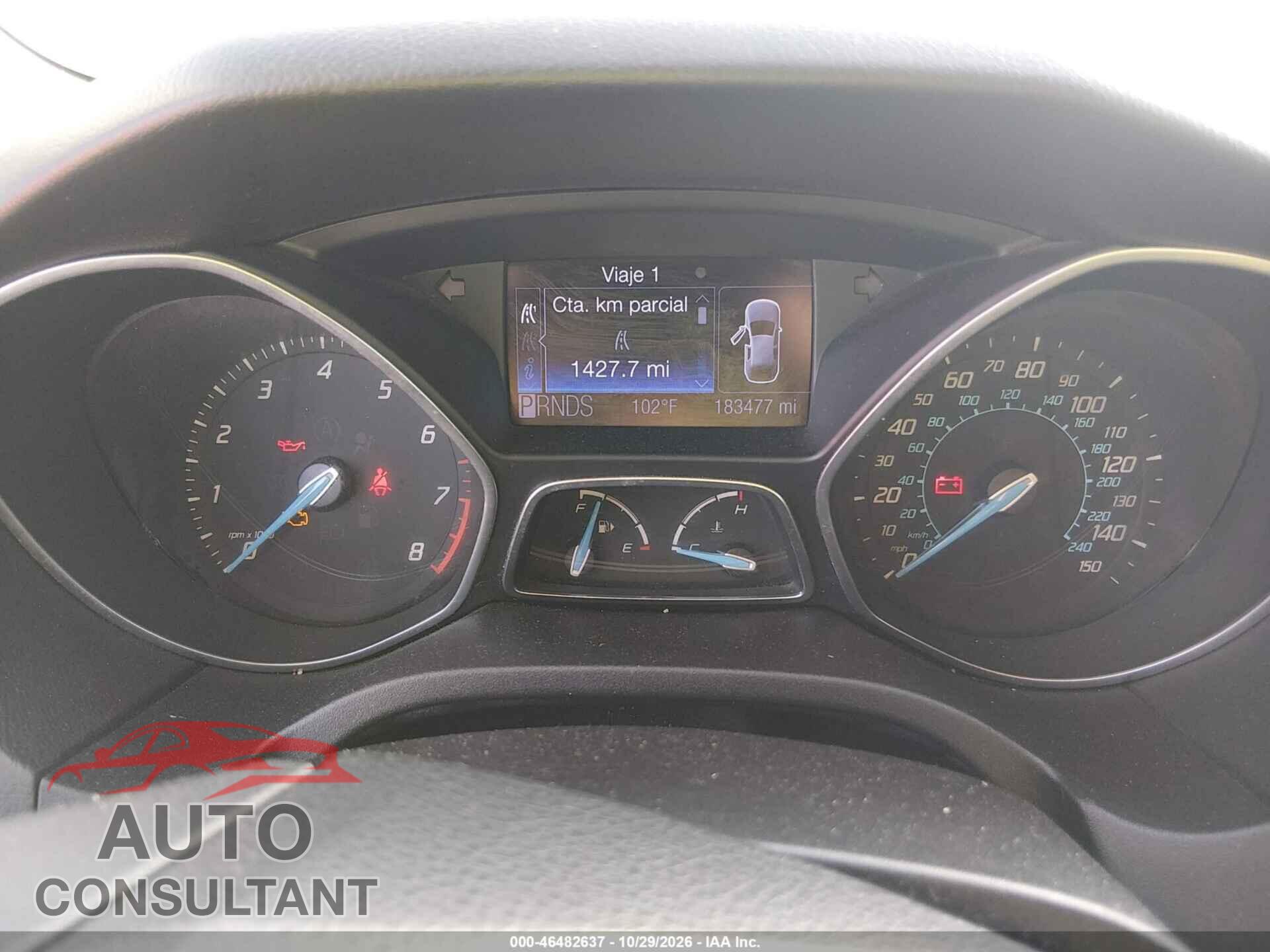 FORD FOCUS 2012 - 1FAHP3M21CL477864