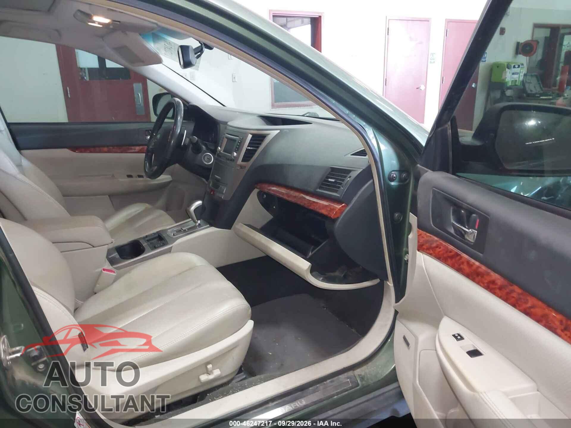 SUBARU OUTBACK 2012 - 4S4BRBKC4C3287679