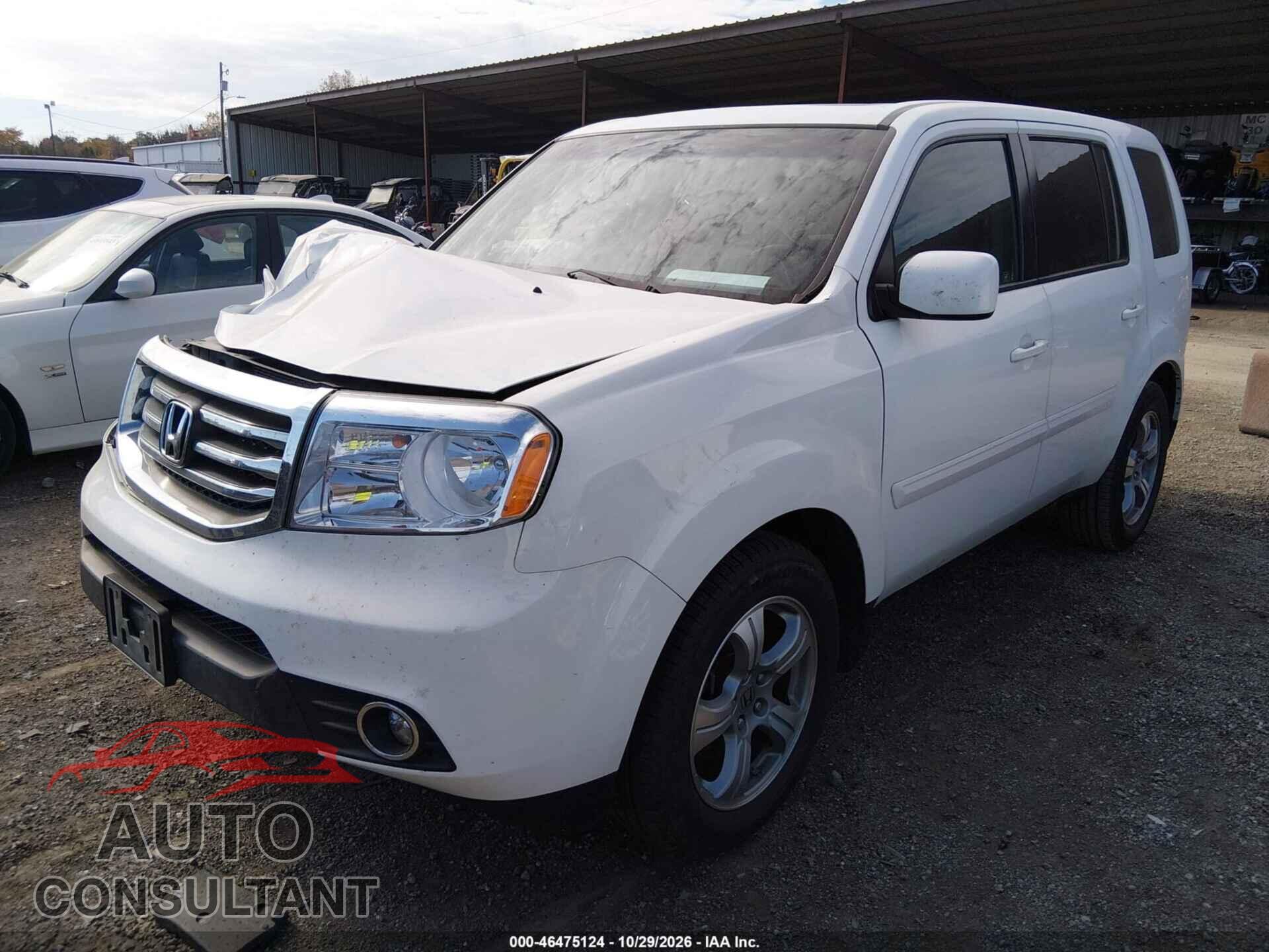 HONDA PILOT 2012 - 5FNYF4H57CB067788