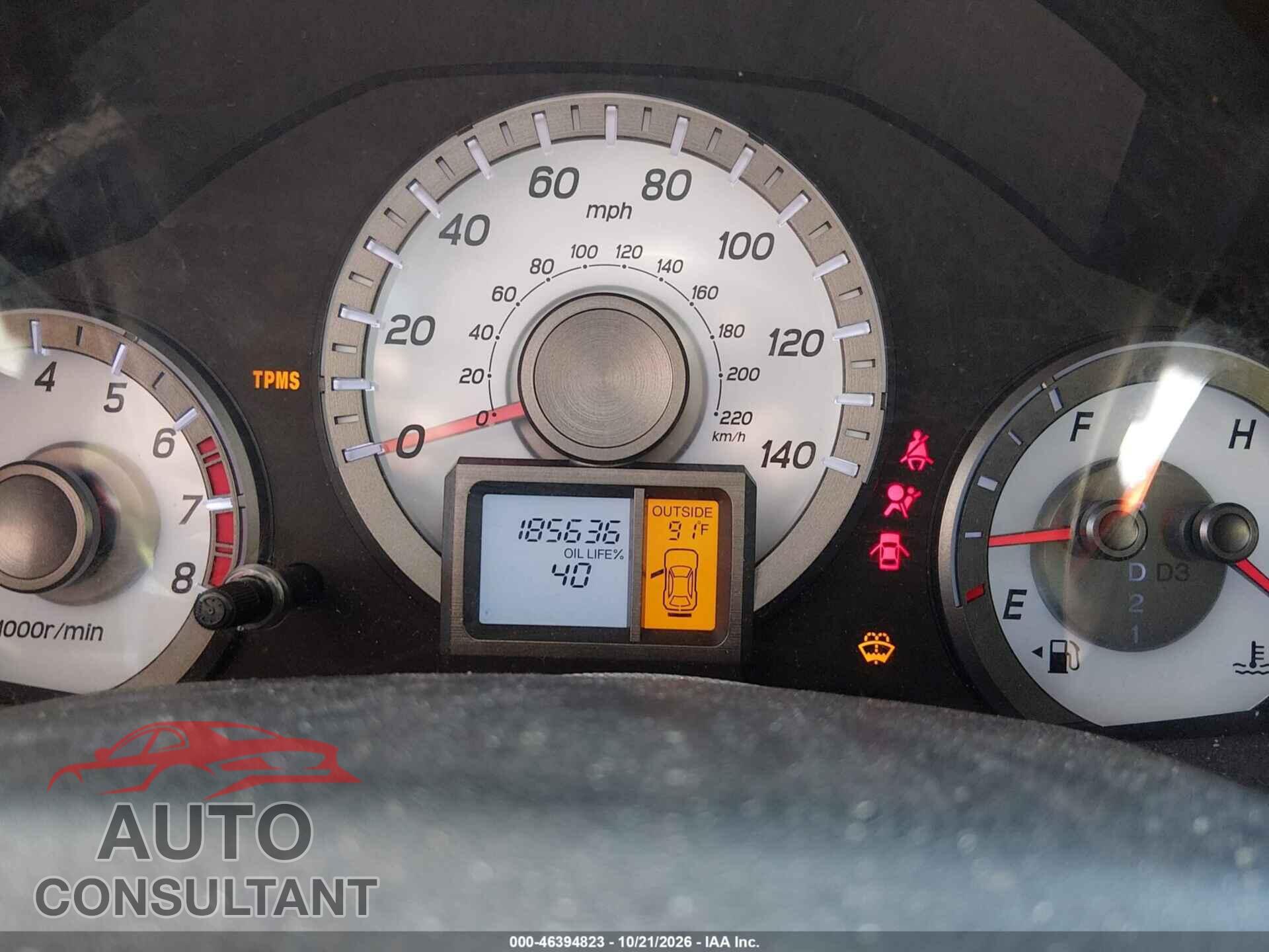 HONDA PILOT 2013 - 5FNYF4H72DB014807