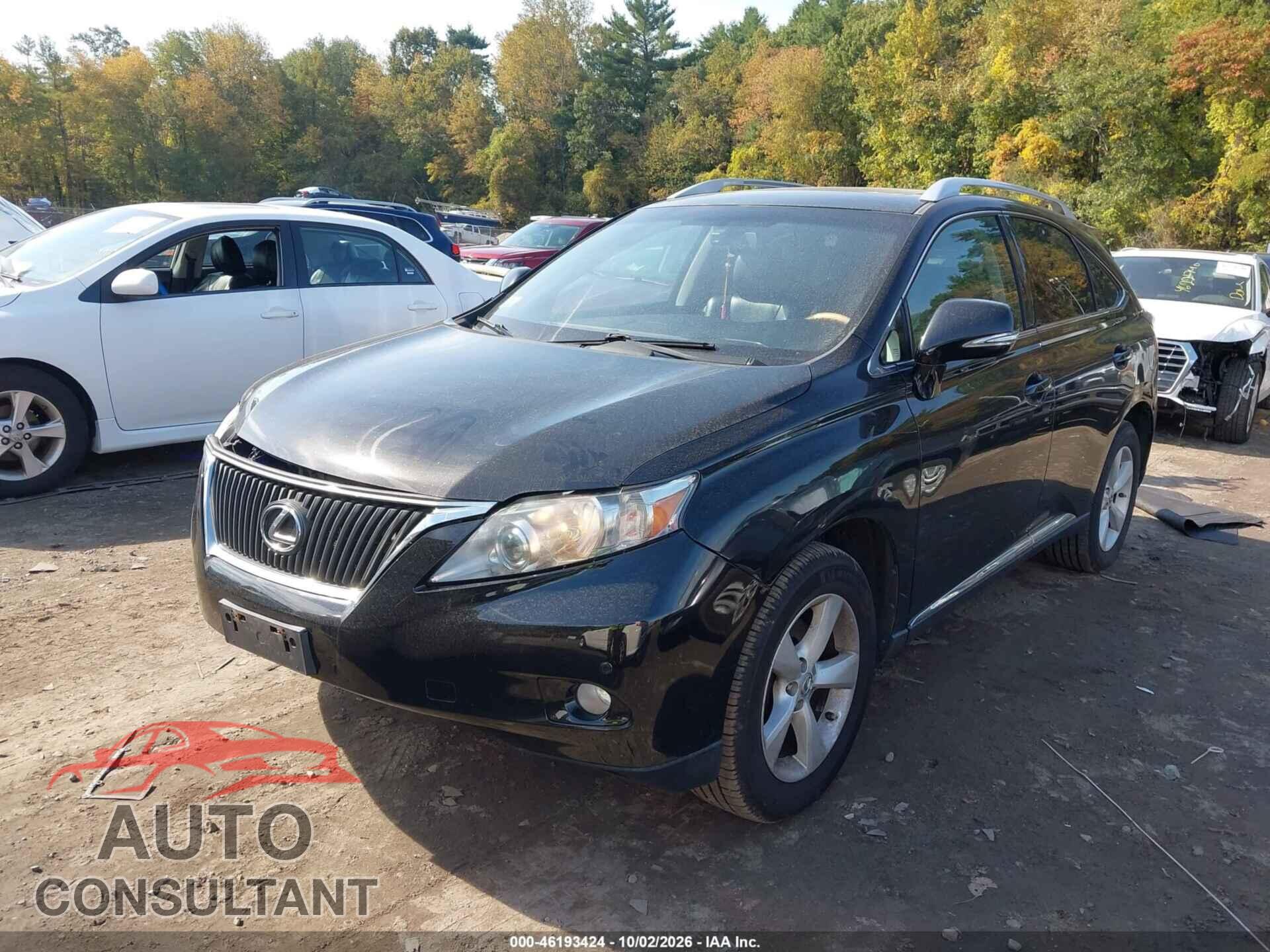 LEXUS RX 350 2012 - 2T2BK1BA5CC126536