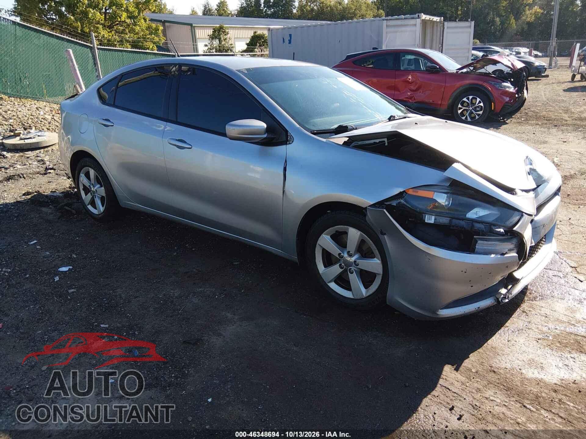 DODGE DART 2015 - 1C3CDFBB0FD315440
