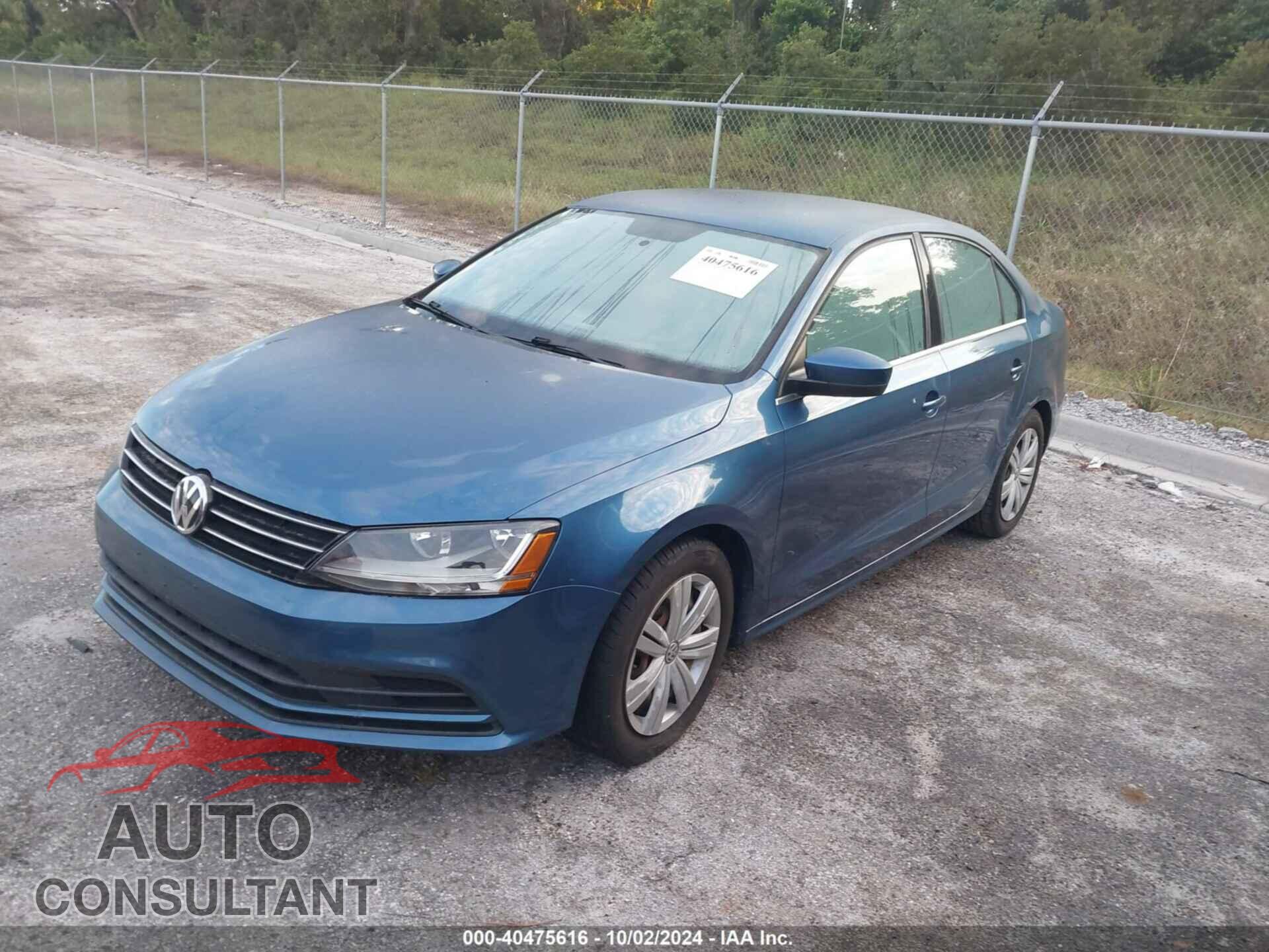 VOLKSWAGEN JETTA 2017 - 3VW2B7AJ3HM387720