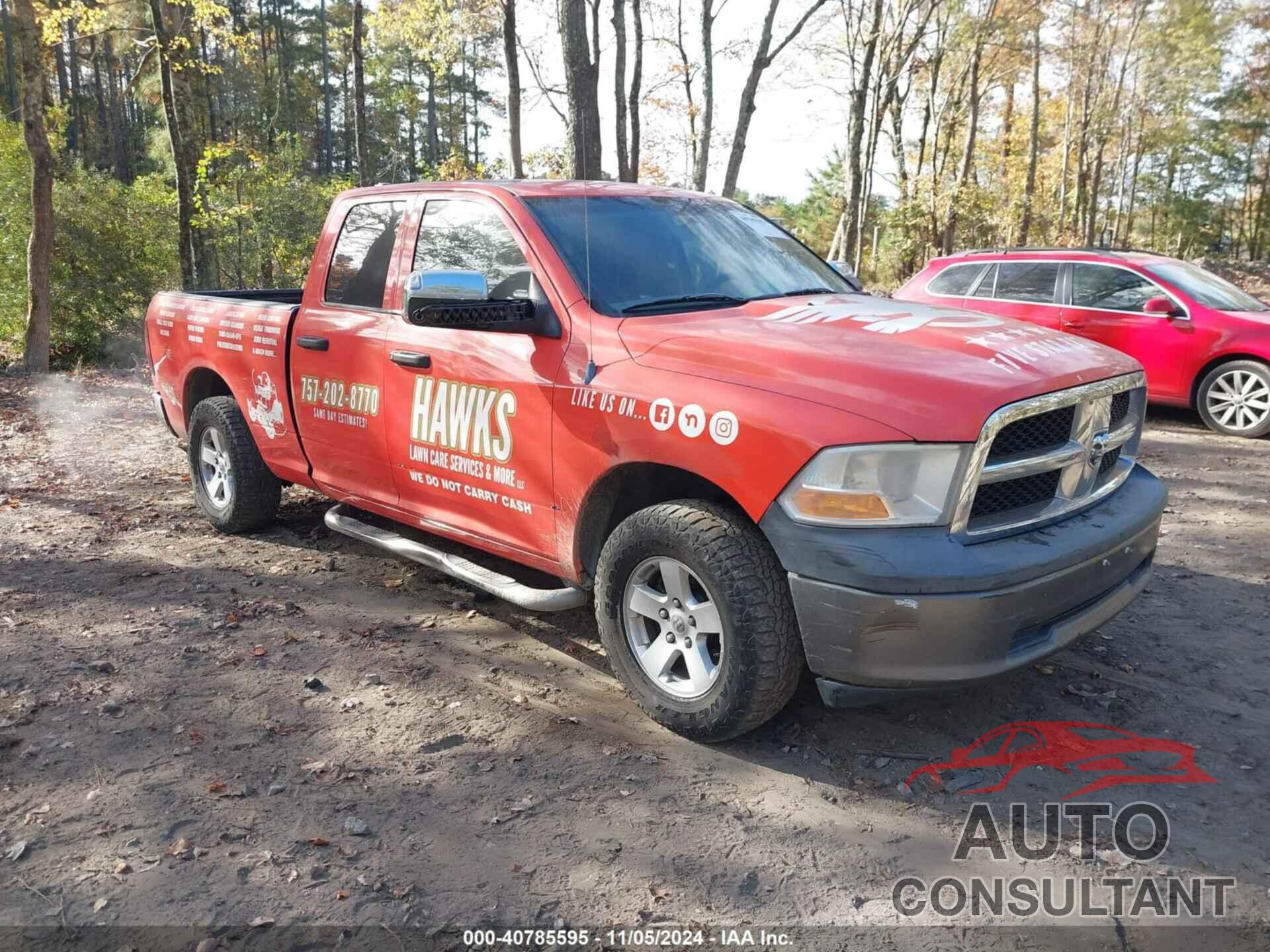 DODGE RAM 1500 2009 - 1D3HV18P19S759485