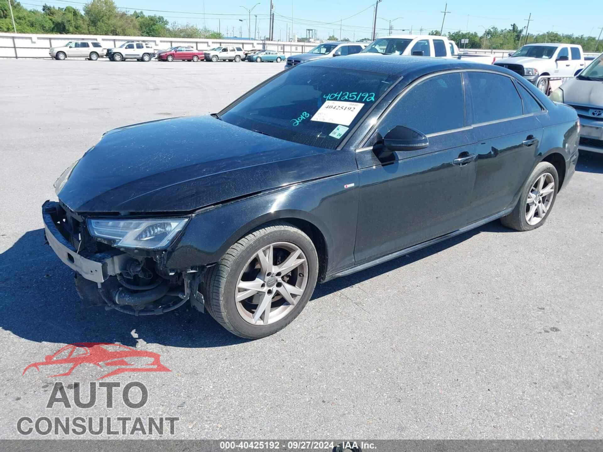 AUDI A4 2018 - WAUKMAF41JA175122