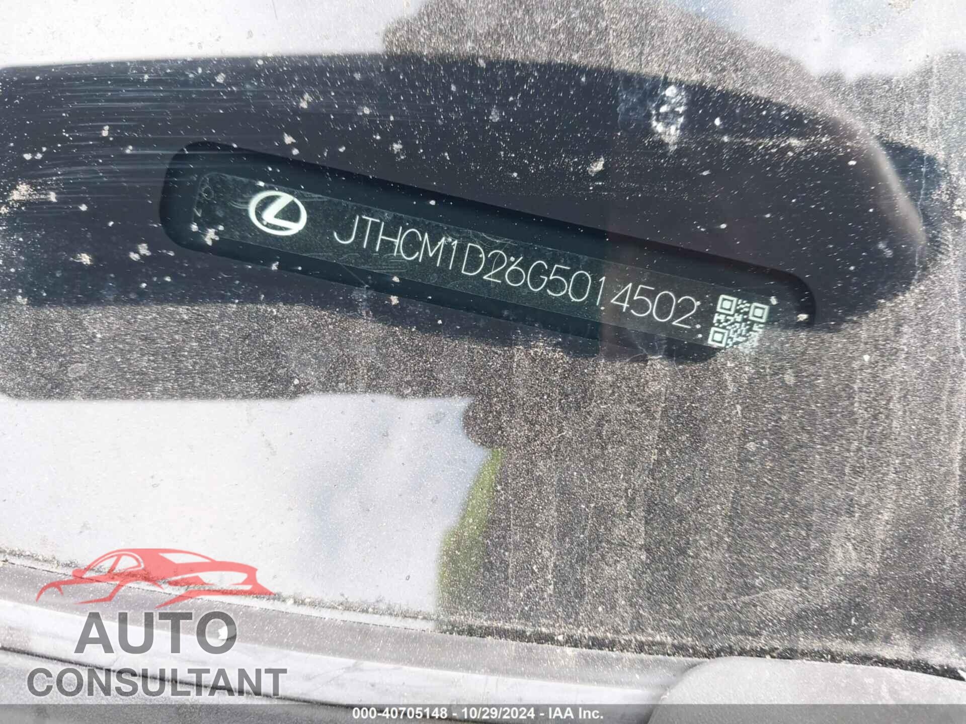 LEXUS IS 300 2016 - JTHCM1D26G5014502