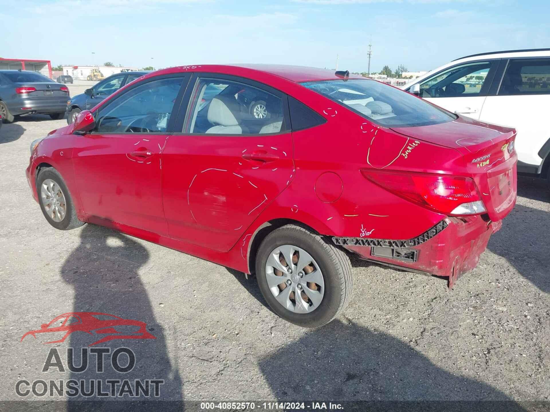 HYUNDAI ACCENT 2016 - KMHCT4AE7GU997888