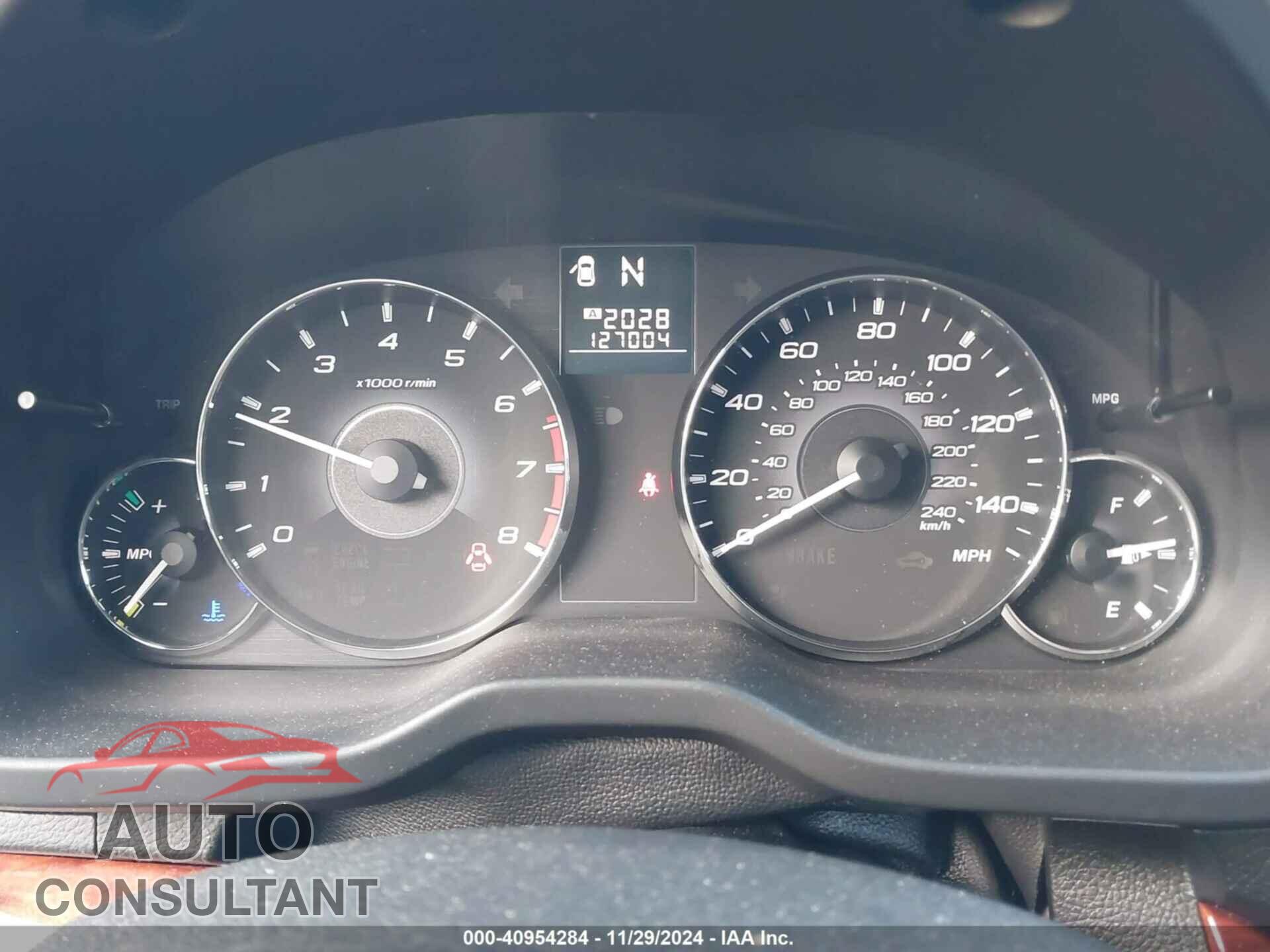 SUBARU OUTBACK 2011 - 4S4BRBKC2B3434936