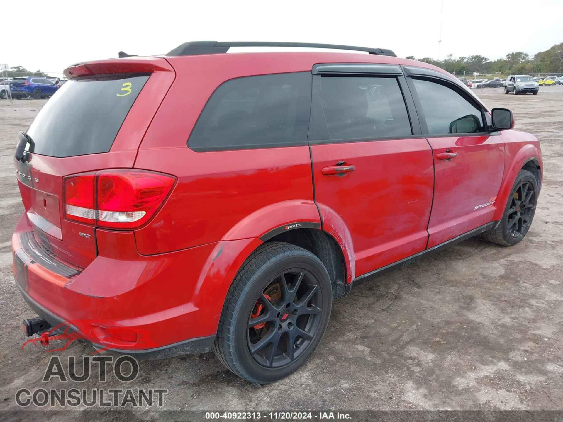 DODGE JOURNEY 2012 - 3C4PDCBG8CT226938
