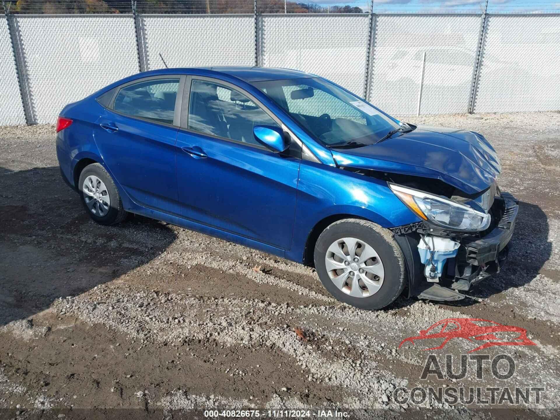 HYUNDAI ACCENT 2017 - KMHCT4AEXHU309576