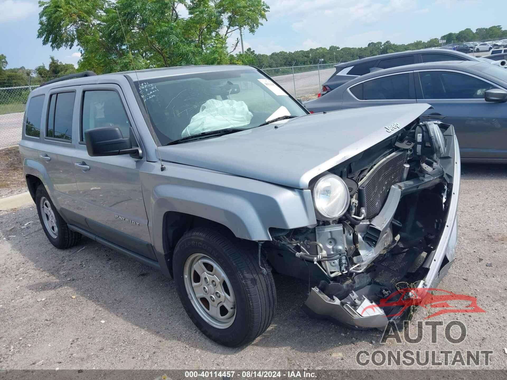 JEEP PATRIOT 2017 - 1C4NJPBA8HD149715