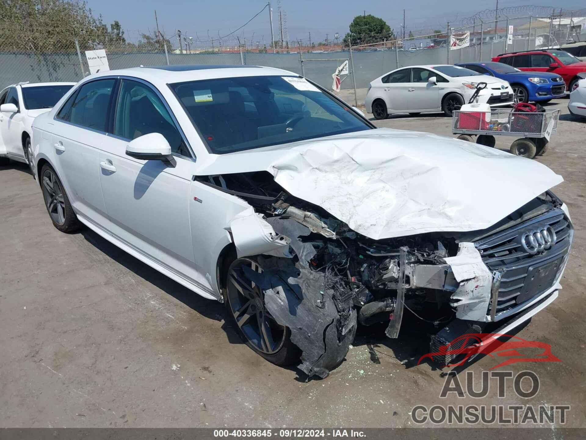 AUDI A4 2017 - WAUFNAF40HN023575