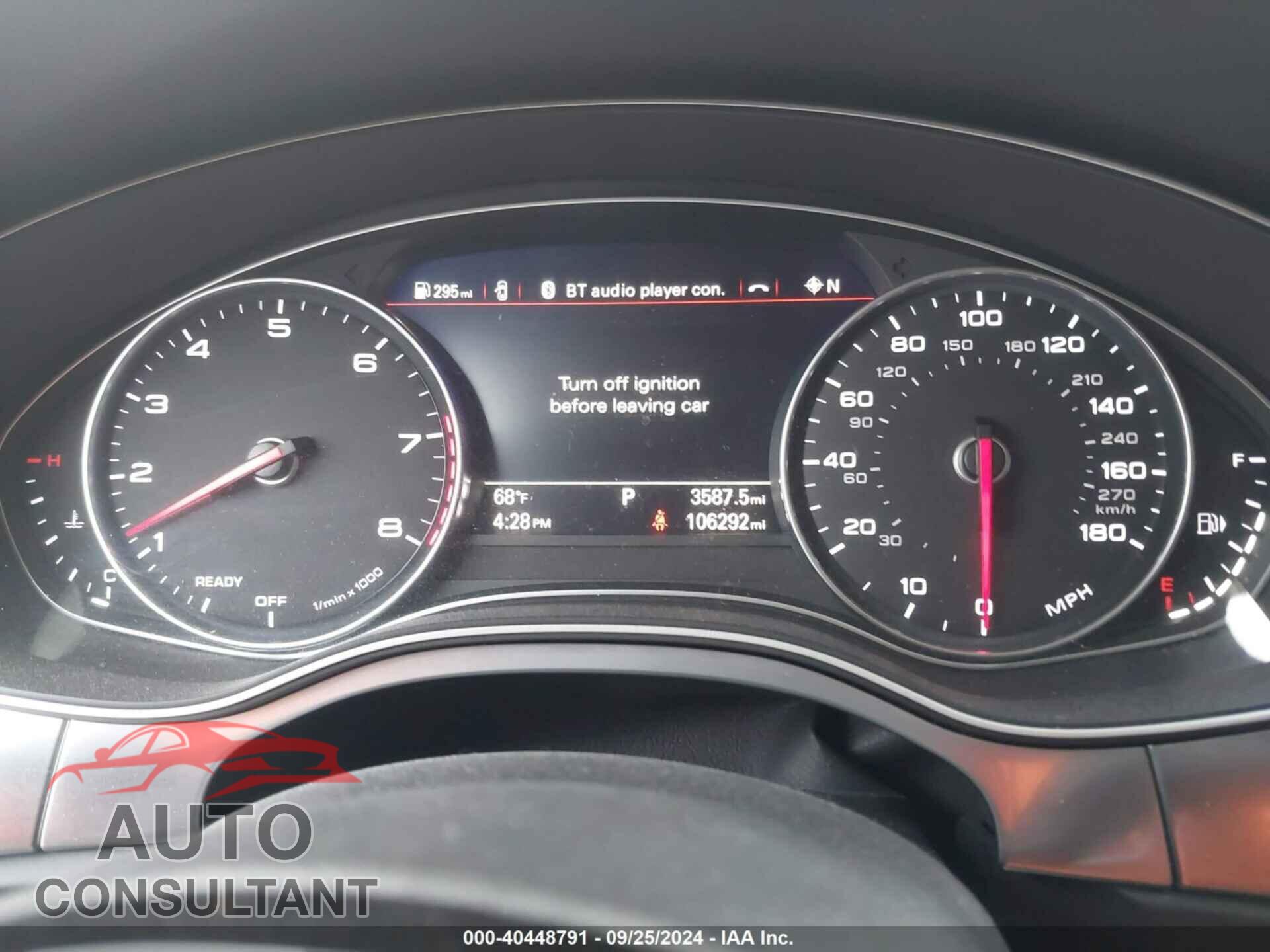 AUDI A6 2017 - WAUG8AFC2HN120005