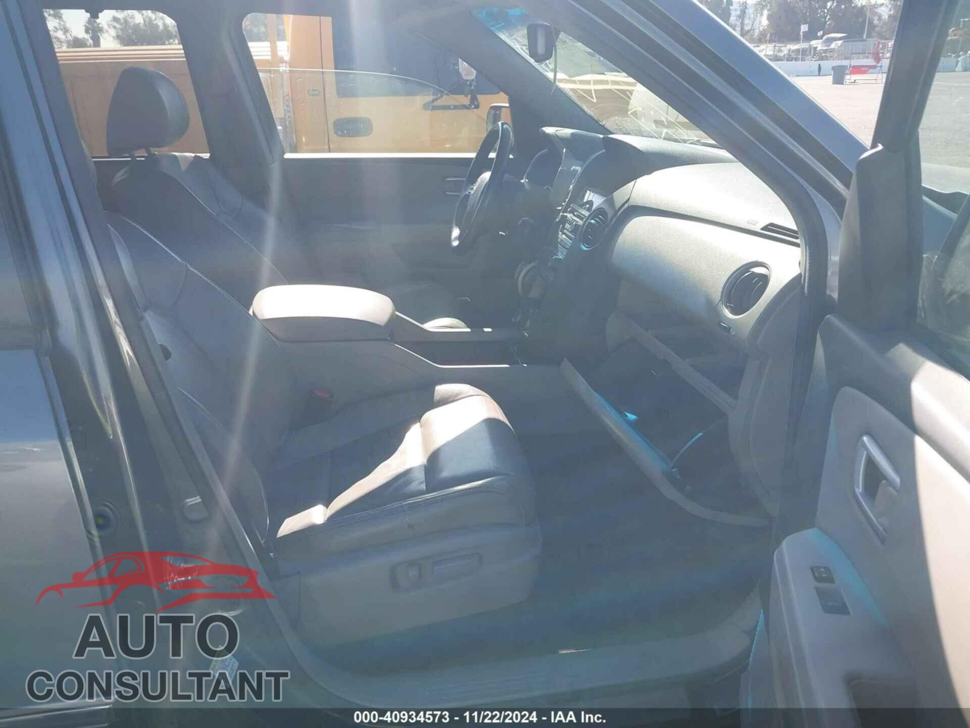 HONDA PILOT 2012 - 5FNYF3H92CB029902
