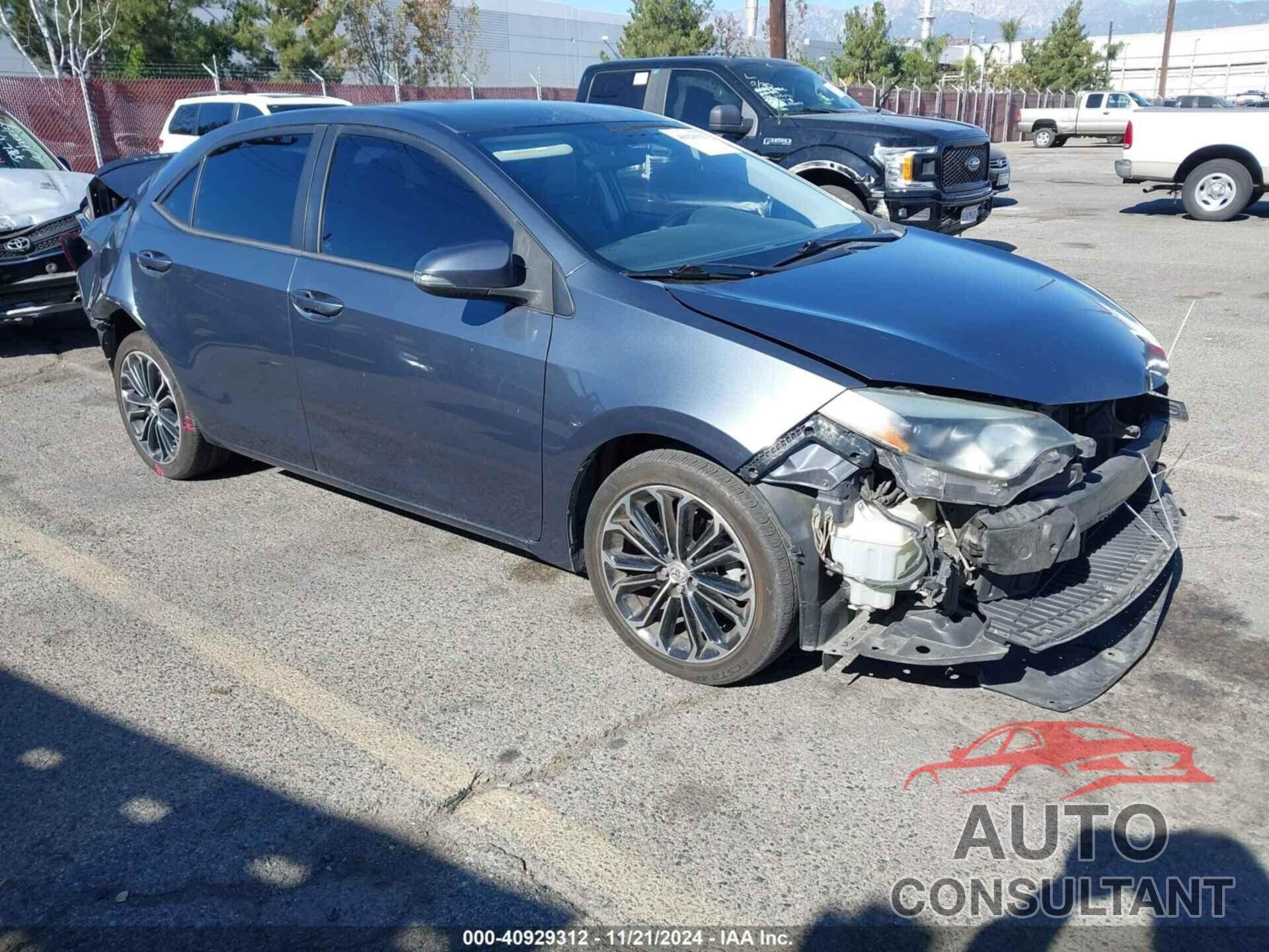 TOYOTA COROLLA 2015 - 5YFBURHE0FP293611