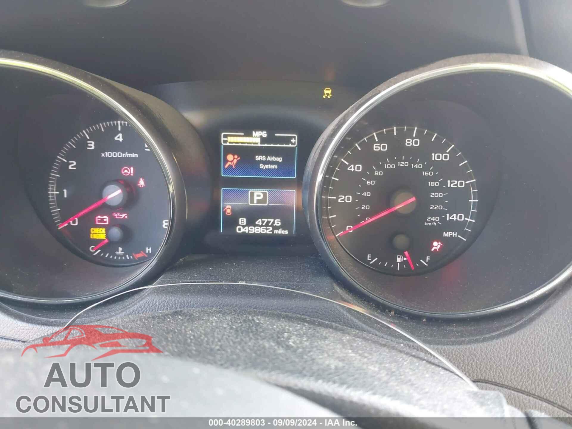 SUBARU OUTBACK 2017 - 4S4BSAAC9H3273350