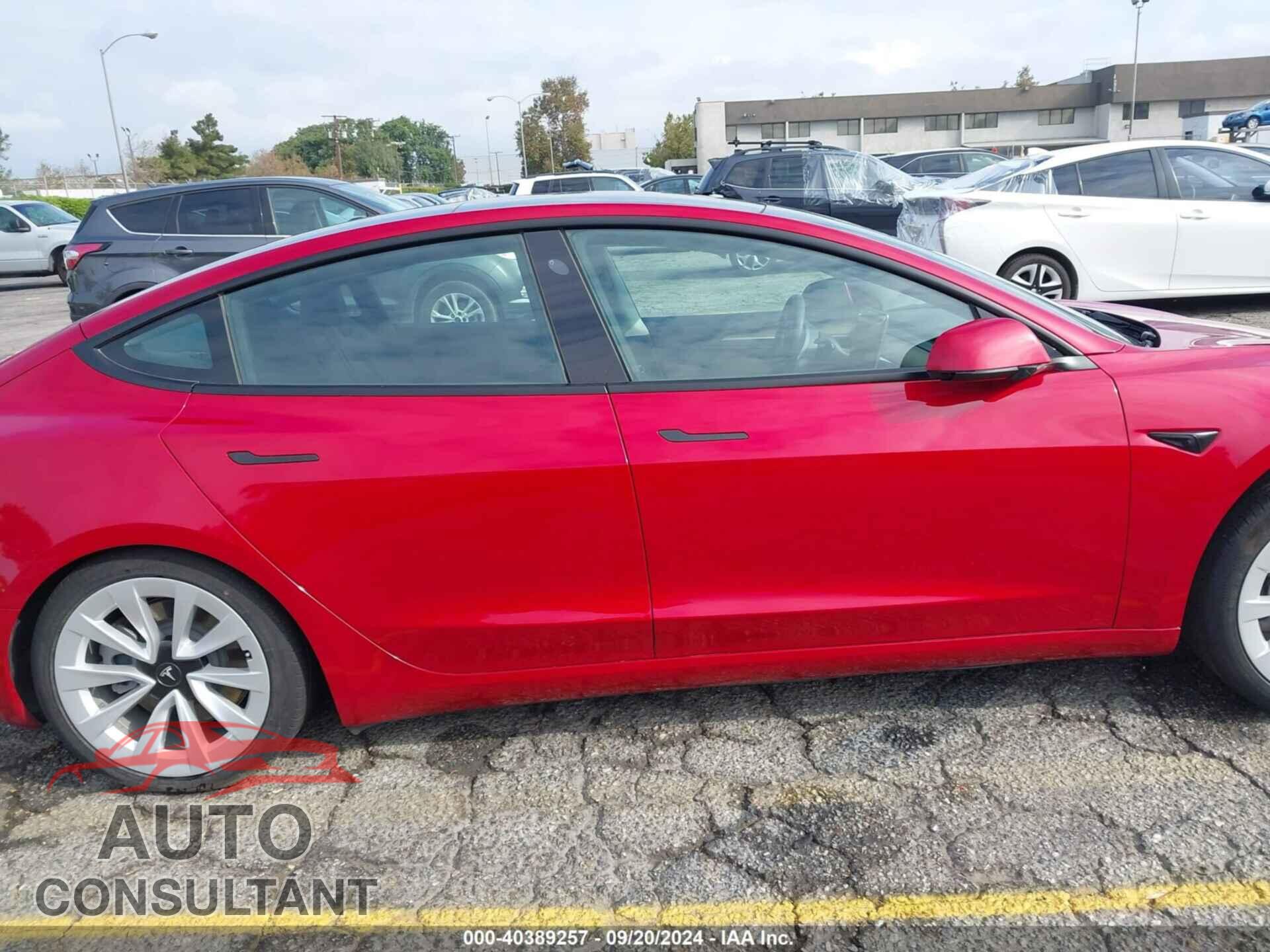 TESLA MODEL 3 2022 - 5YJ3E1EAXNF254636