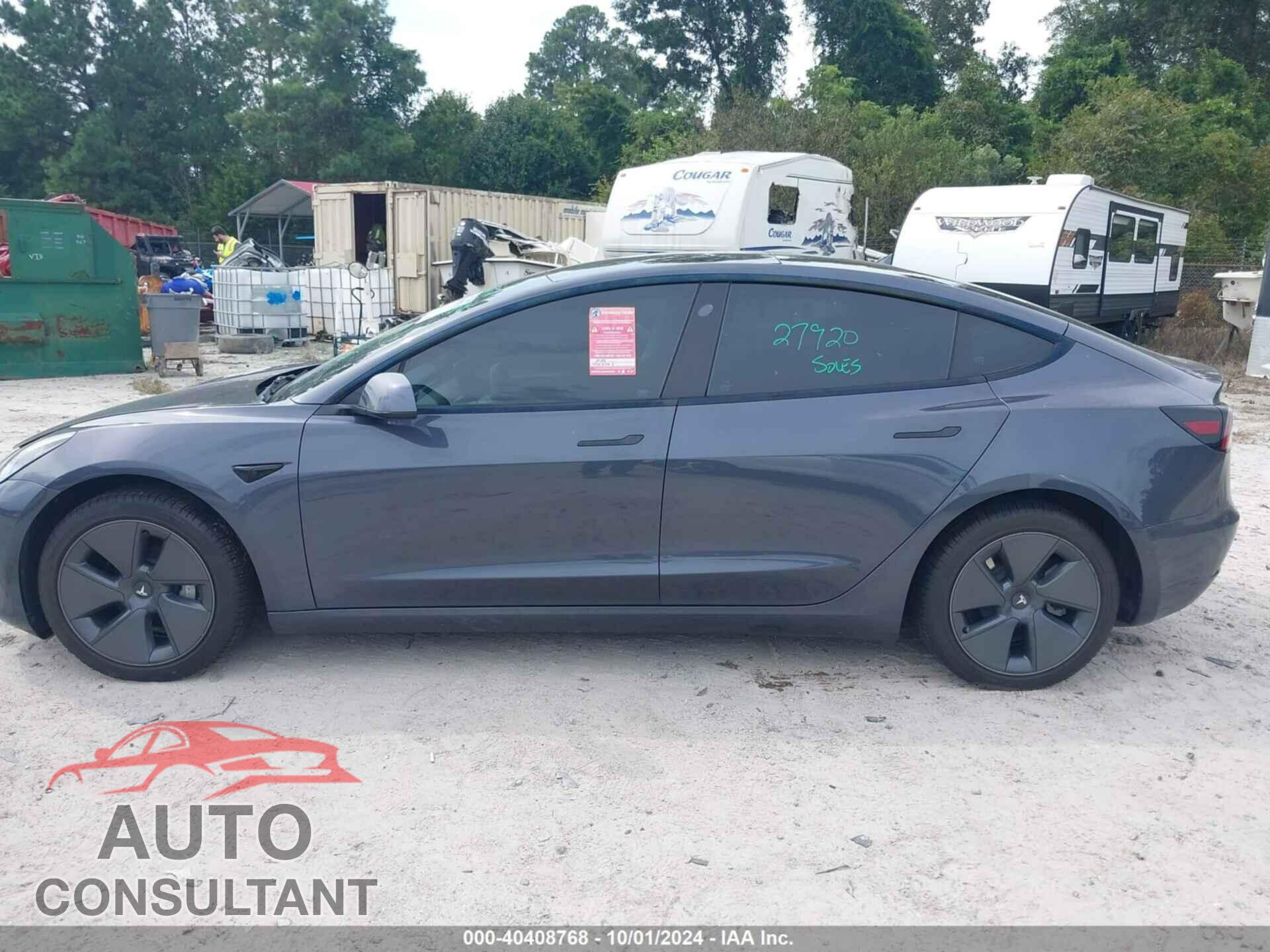 TESLA MODEL 3 2022 - 5YJ3E1EB8NF105604