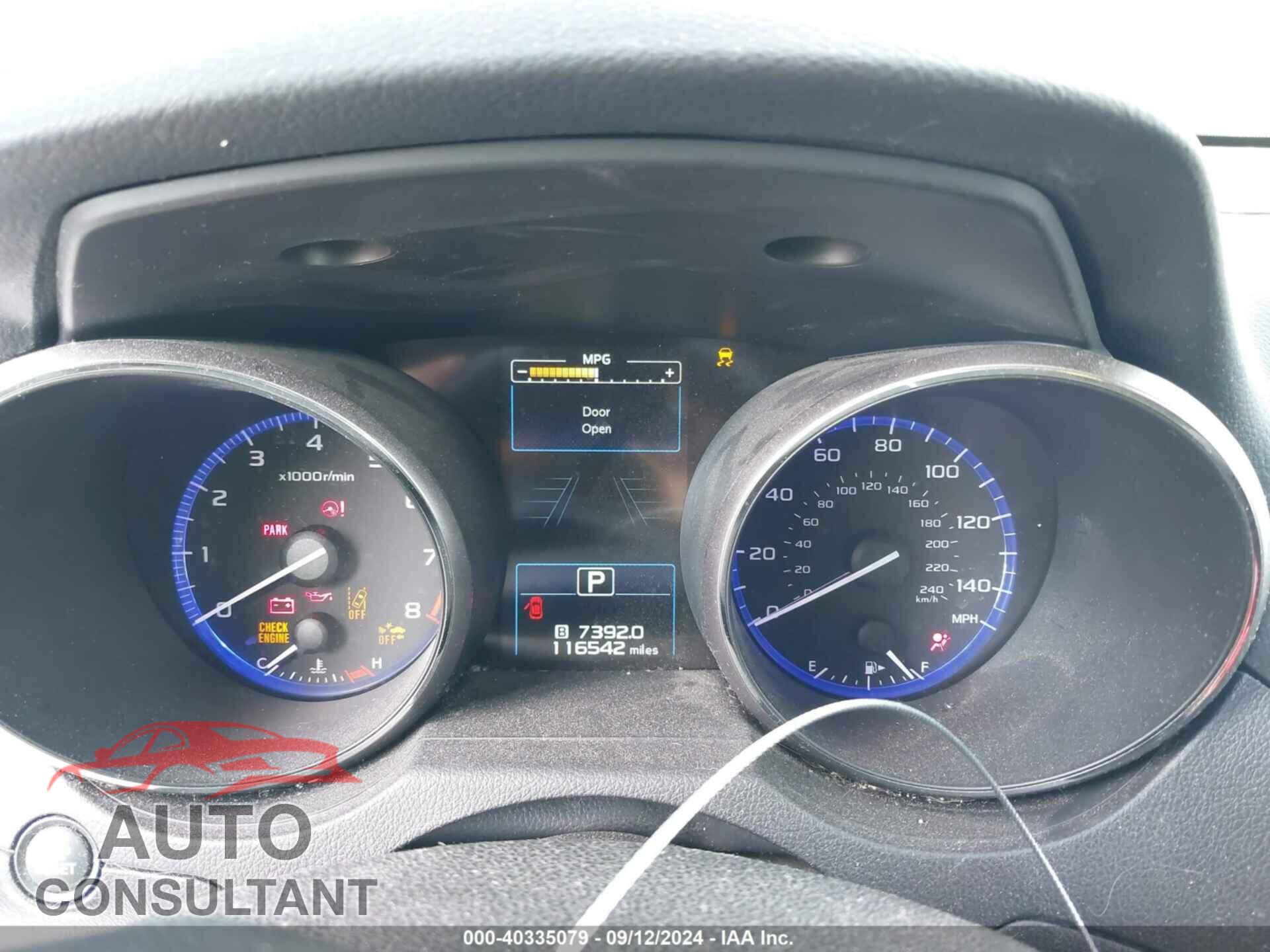 SUBARU OUTBACK 2017 - 4S4BSAHC7H3281601