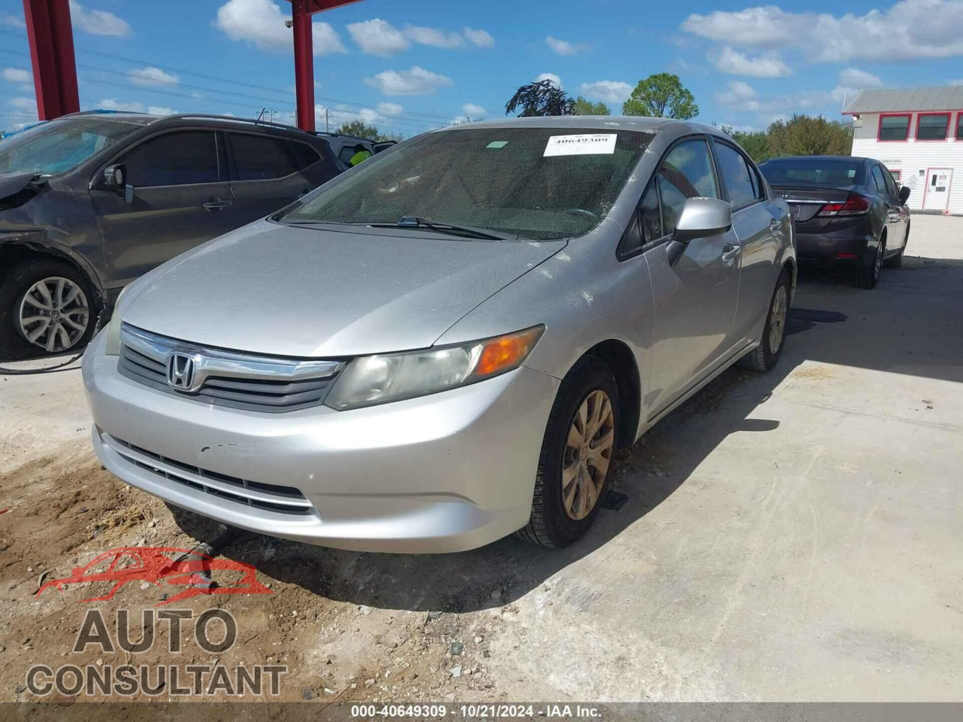 HONDA CIVIC SDN 2012 - 19XFB2F58CE017675