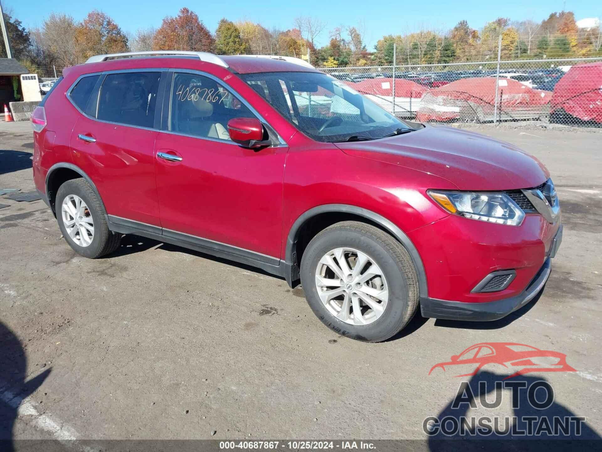 NISSAN ROGUE 2016 - KNMAT2MV3GP692477