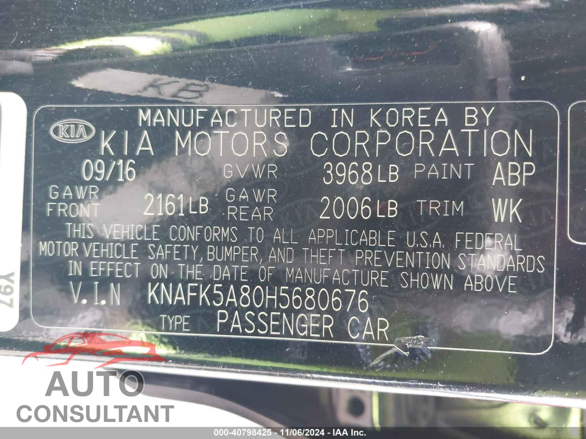 KIA FORTE 2017 - KNAFK5A80H5680676
