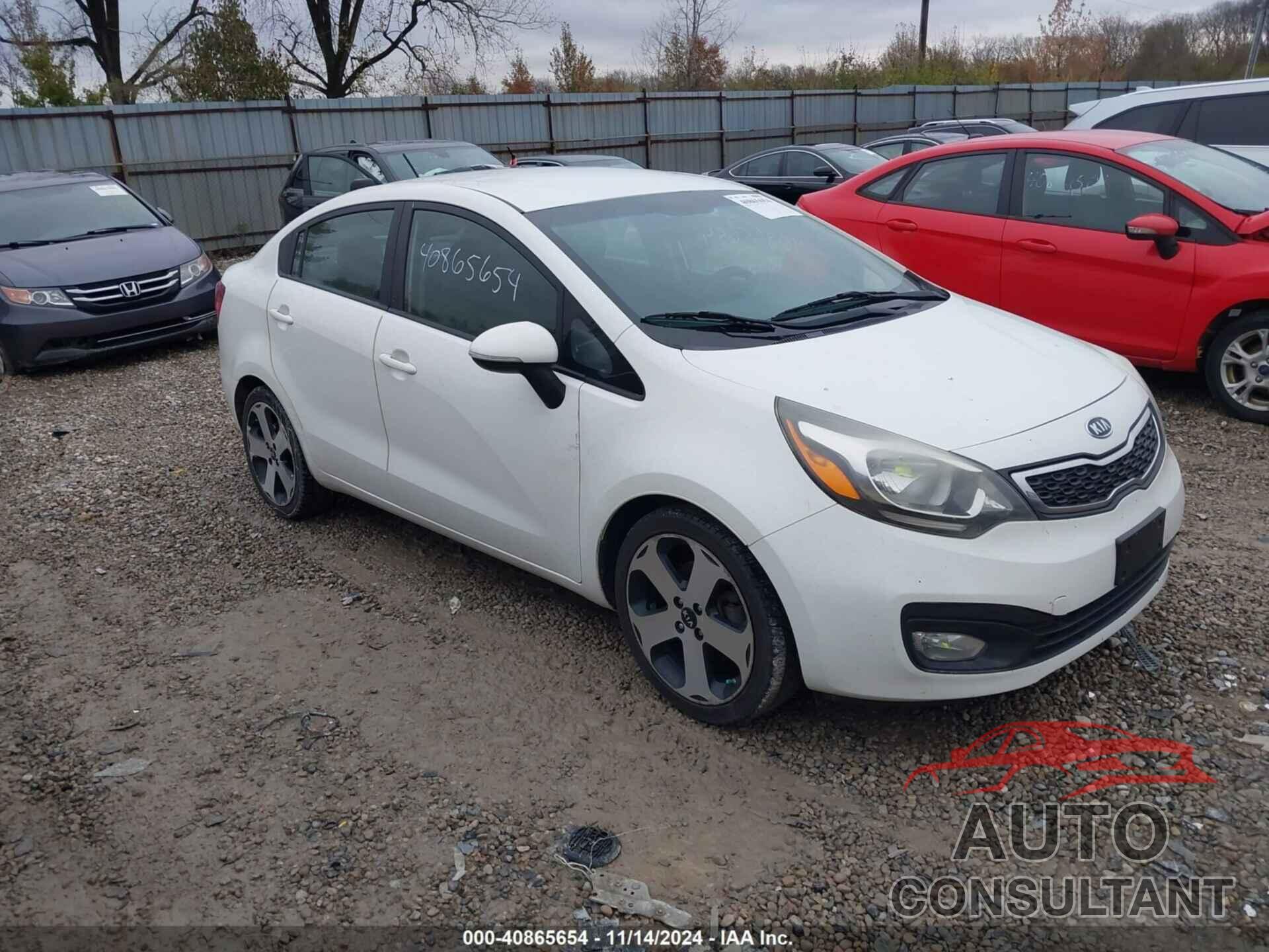 KIA RIO 2012 - KNADN4A35C6063676