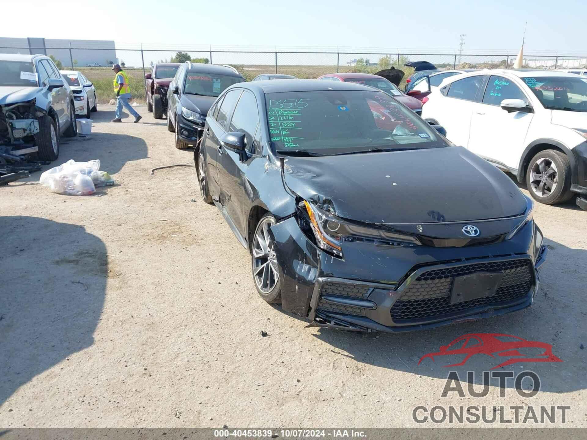 TOYOTA COROLLA 2021 - JTDS4MCEXMJ071010