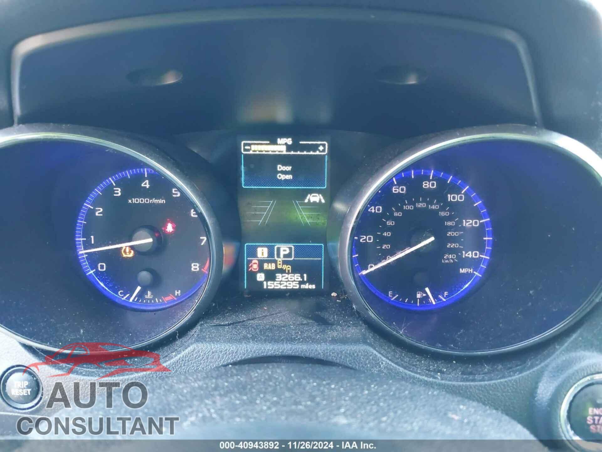 SUBARU OUTBACK 2018 - 4S4BSANC9J3237710