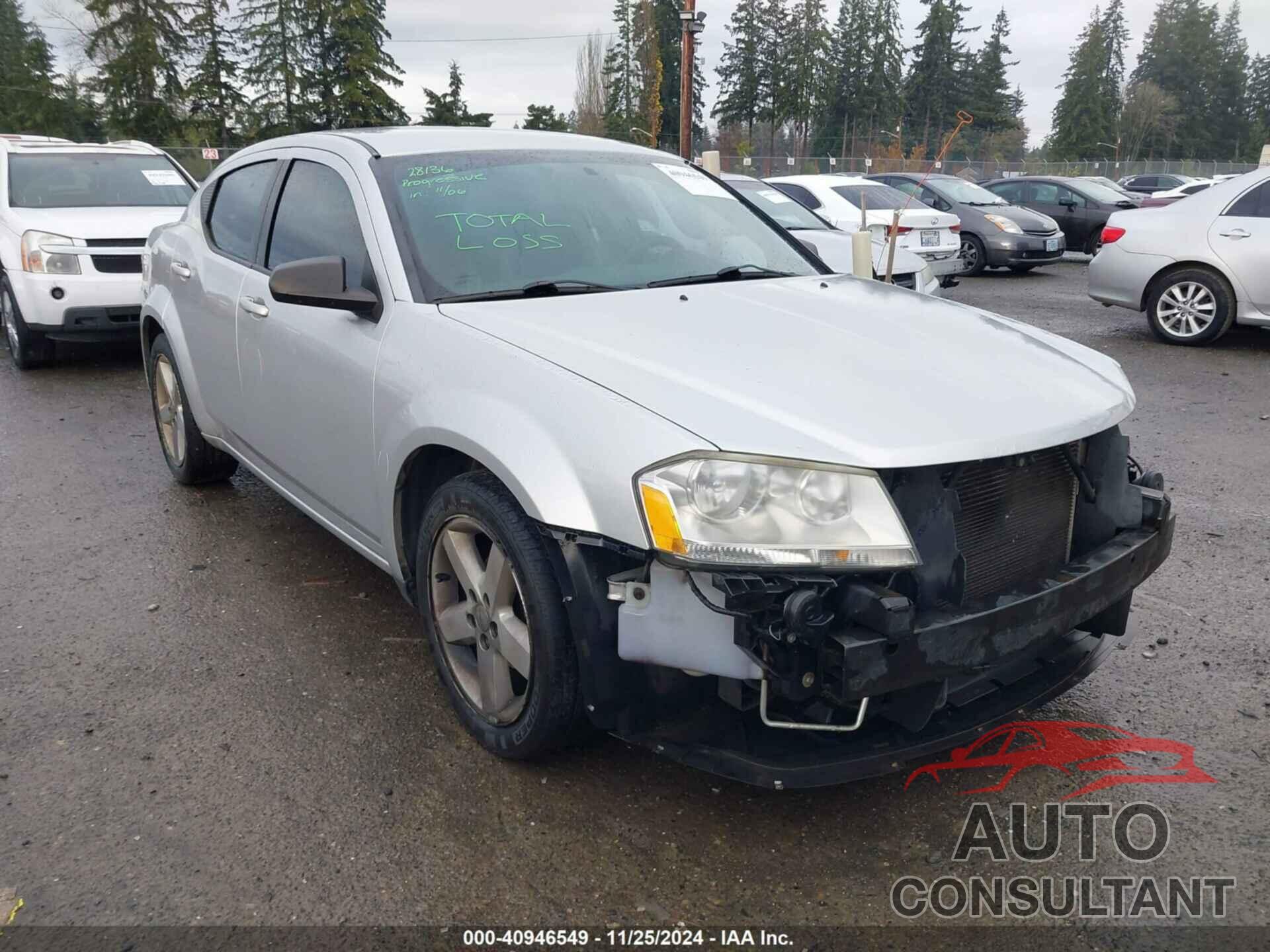 DODGE AVENGER 2012 - 1C3CDZAB2CN174704